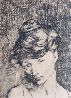 "Madeleine" Pablo Picasso, Les Saltimbanques, Frauenbildnis, Muse, Radierung