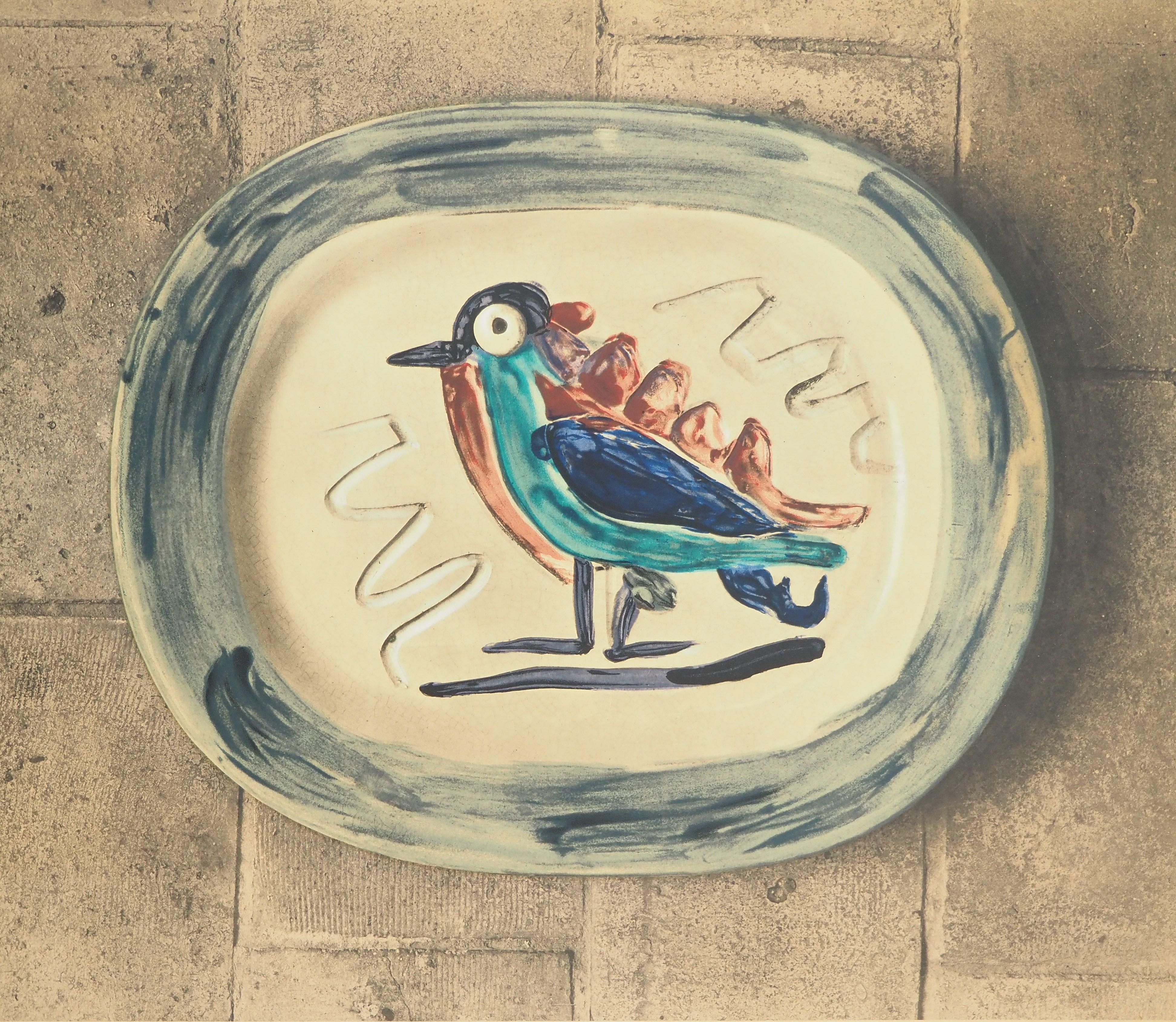 Madoura, Colorful Bird - Original lithograph poster (Czwiklitzer #319) - Print by Pablo Picasso