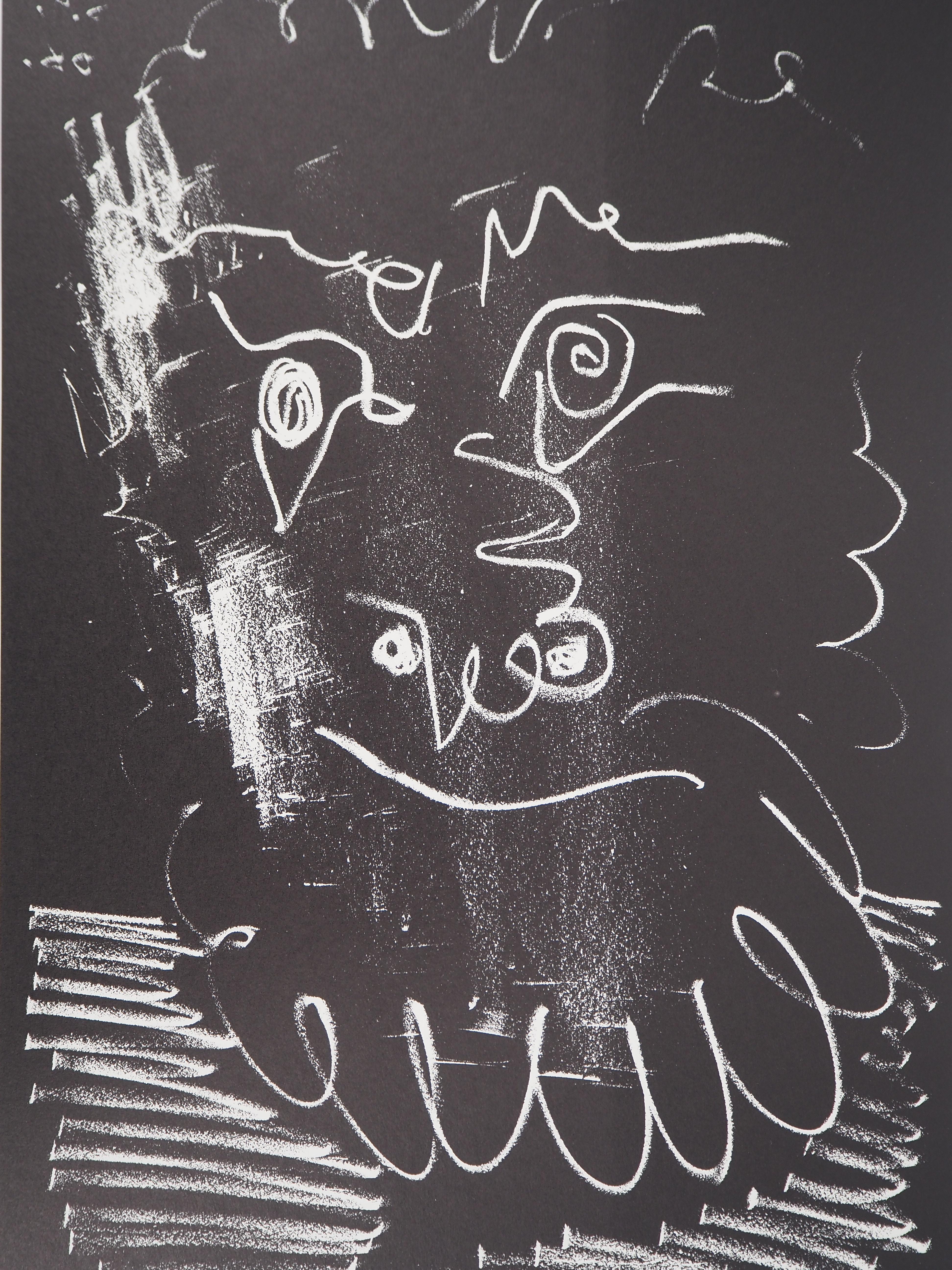 Pablo Picasso (1881-1973)
Cabeza de hombre barbudo, 1966

Litografía
Firma impresa en la placa
Justificado Prueba de artista en la plancha
Sobre papel grueso 60 x 40 cm

INFORMACIÓN: Litografía realizada a partir del aguatinta creado por Picasso