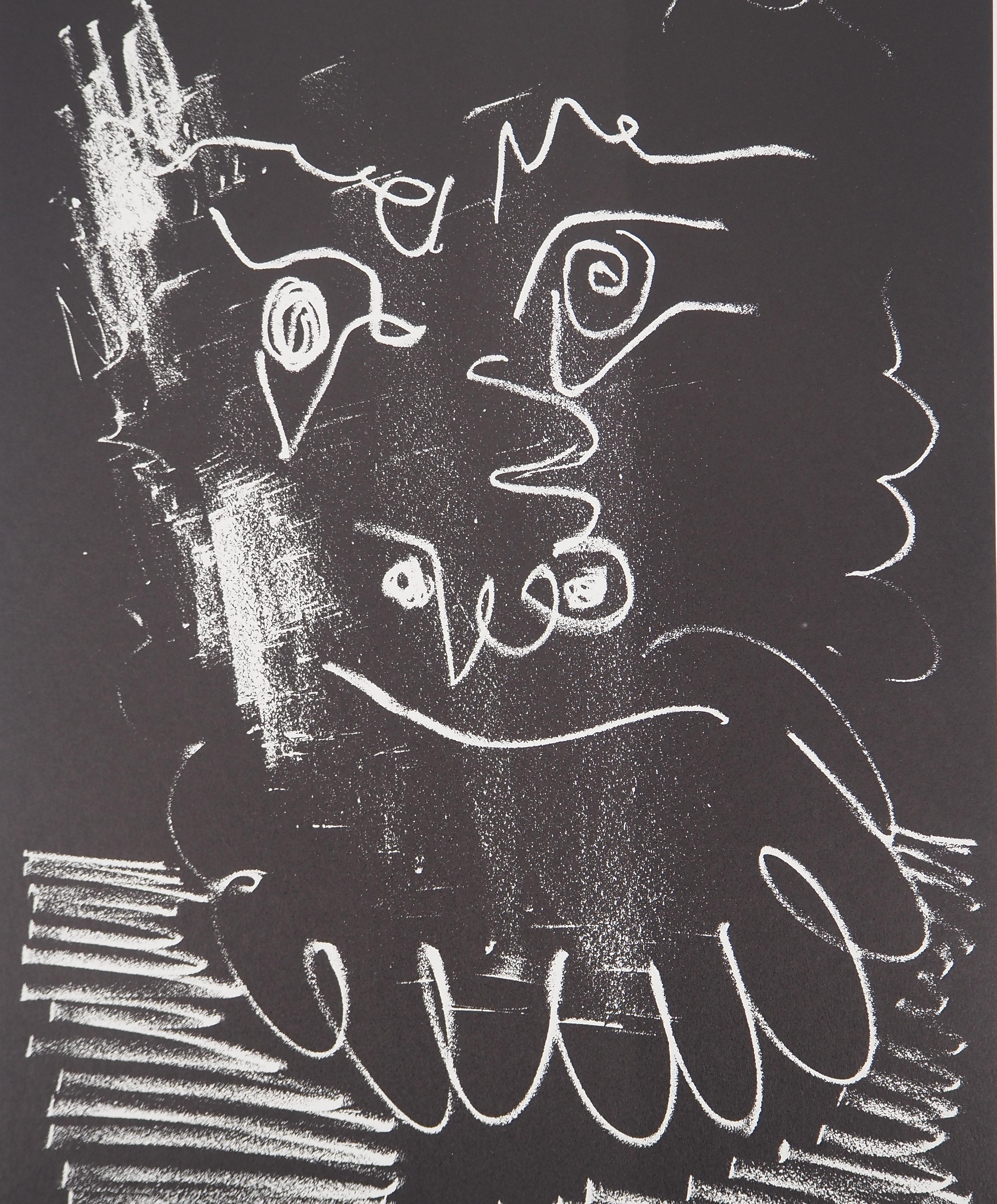 Man with a Beard - Lithograph - Printed Signature 4