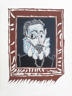 Man with a Ruff - Lithograph Signed in the Plate - Mourlot
