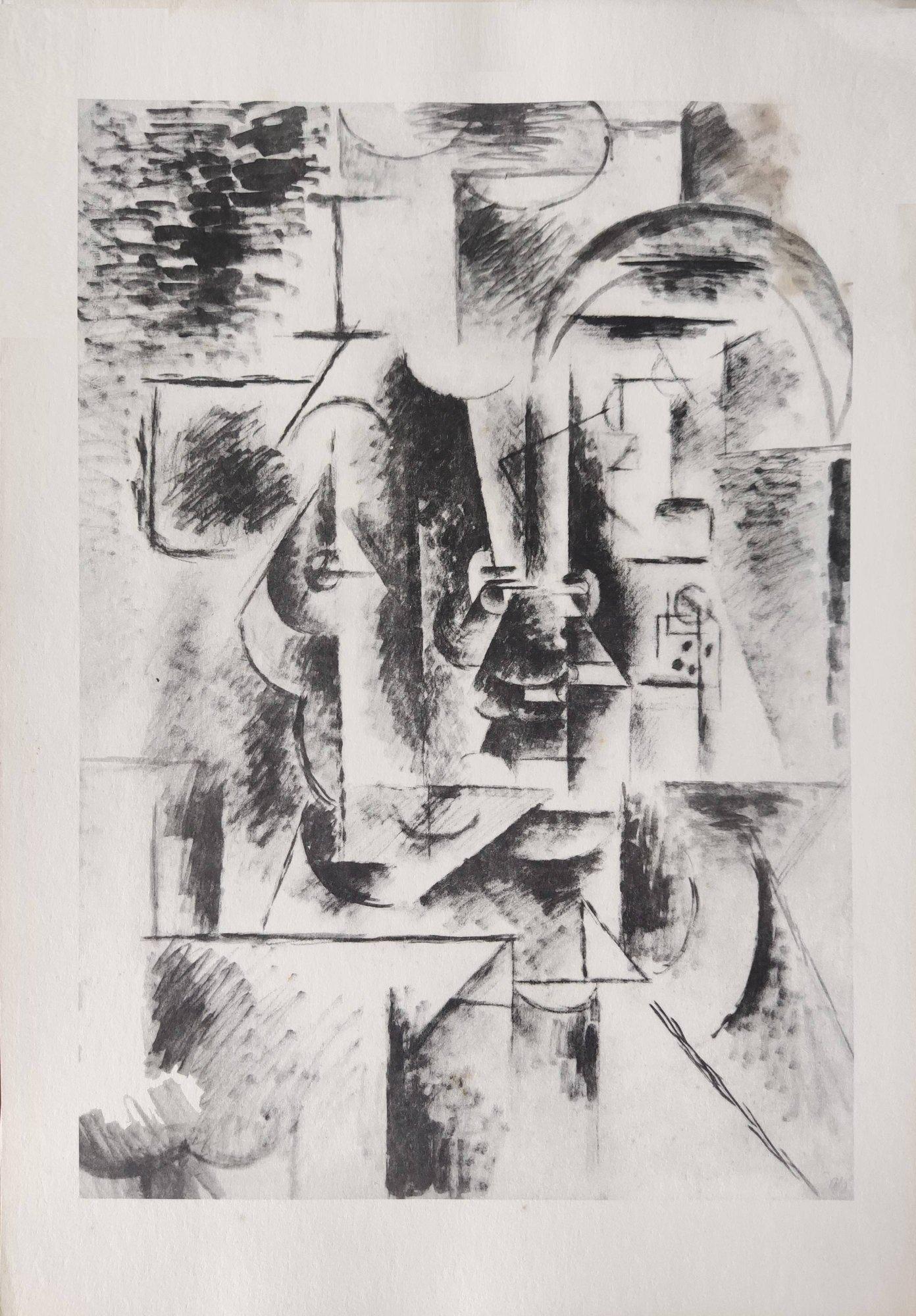 Man avec une pipe - Art de Pablo Picasso