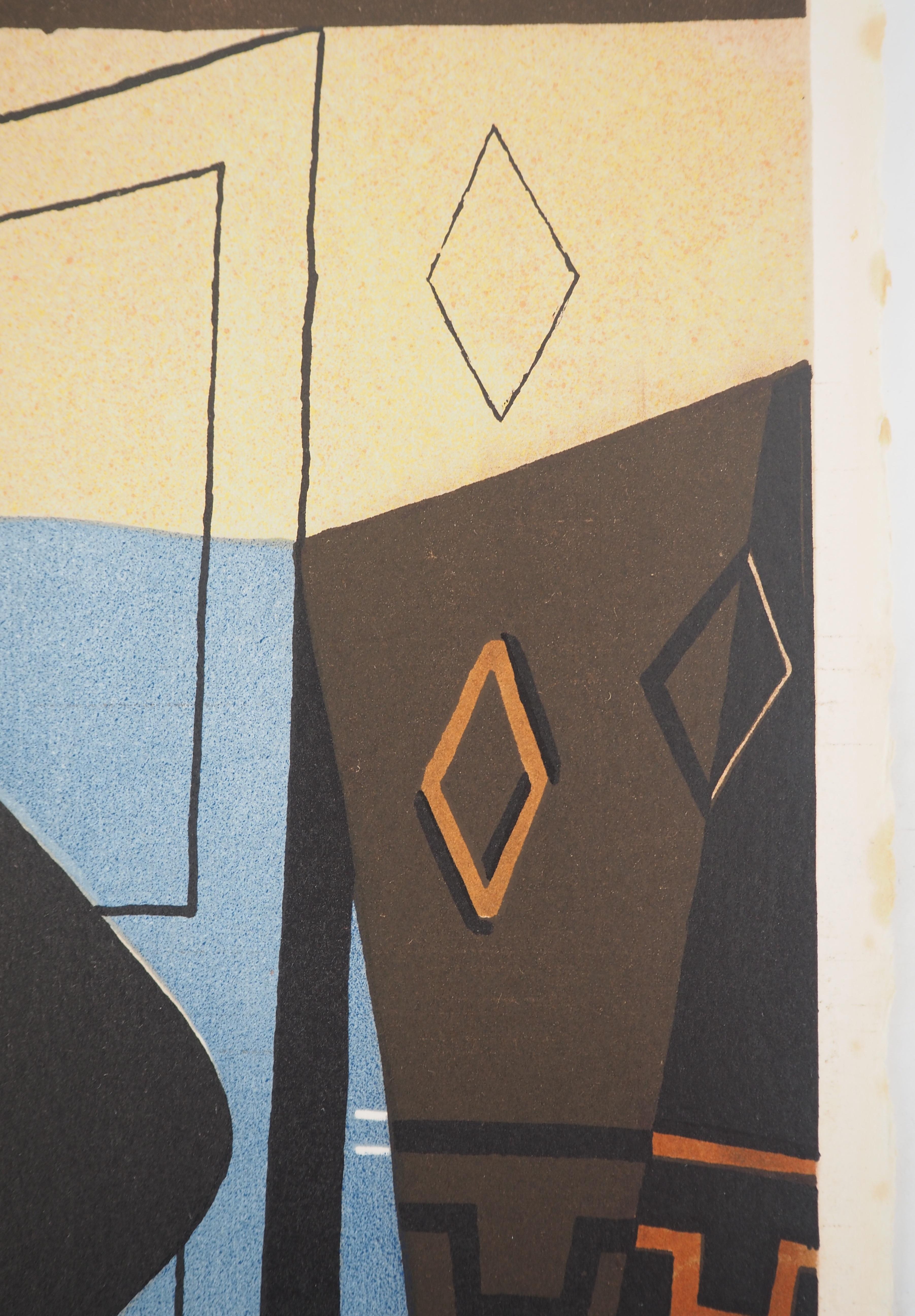 Mandolin and Guitar - Lithograph (Mourlot) For Sale 3