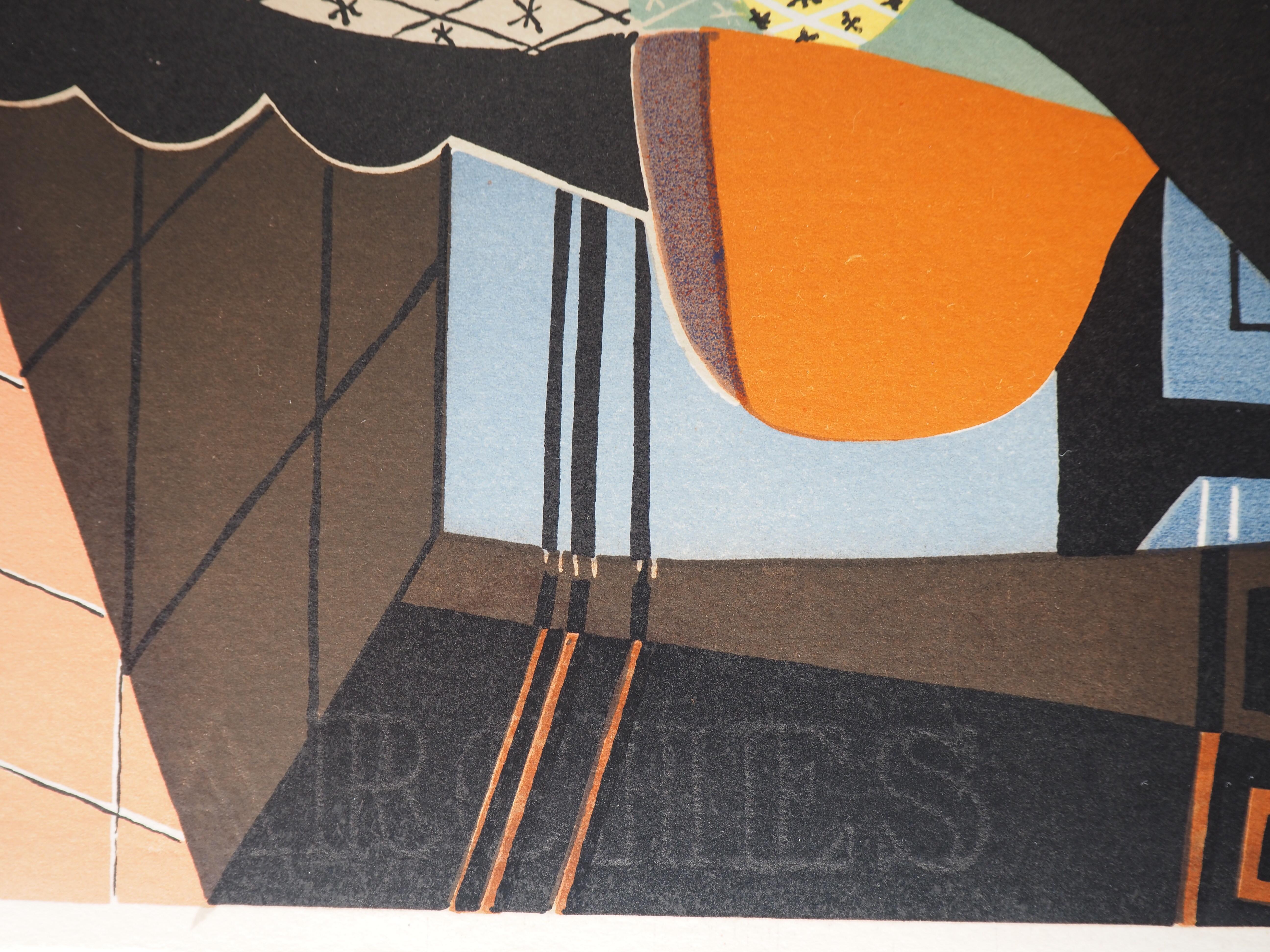 Mandolin and Guitar - Lithograph (Mourlot) For Sale 4