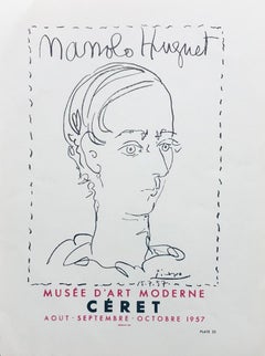 Manolo Hugnet, Ceret, Musee D'art Moderne, 1957. Poster (Reproduction).