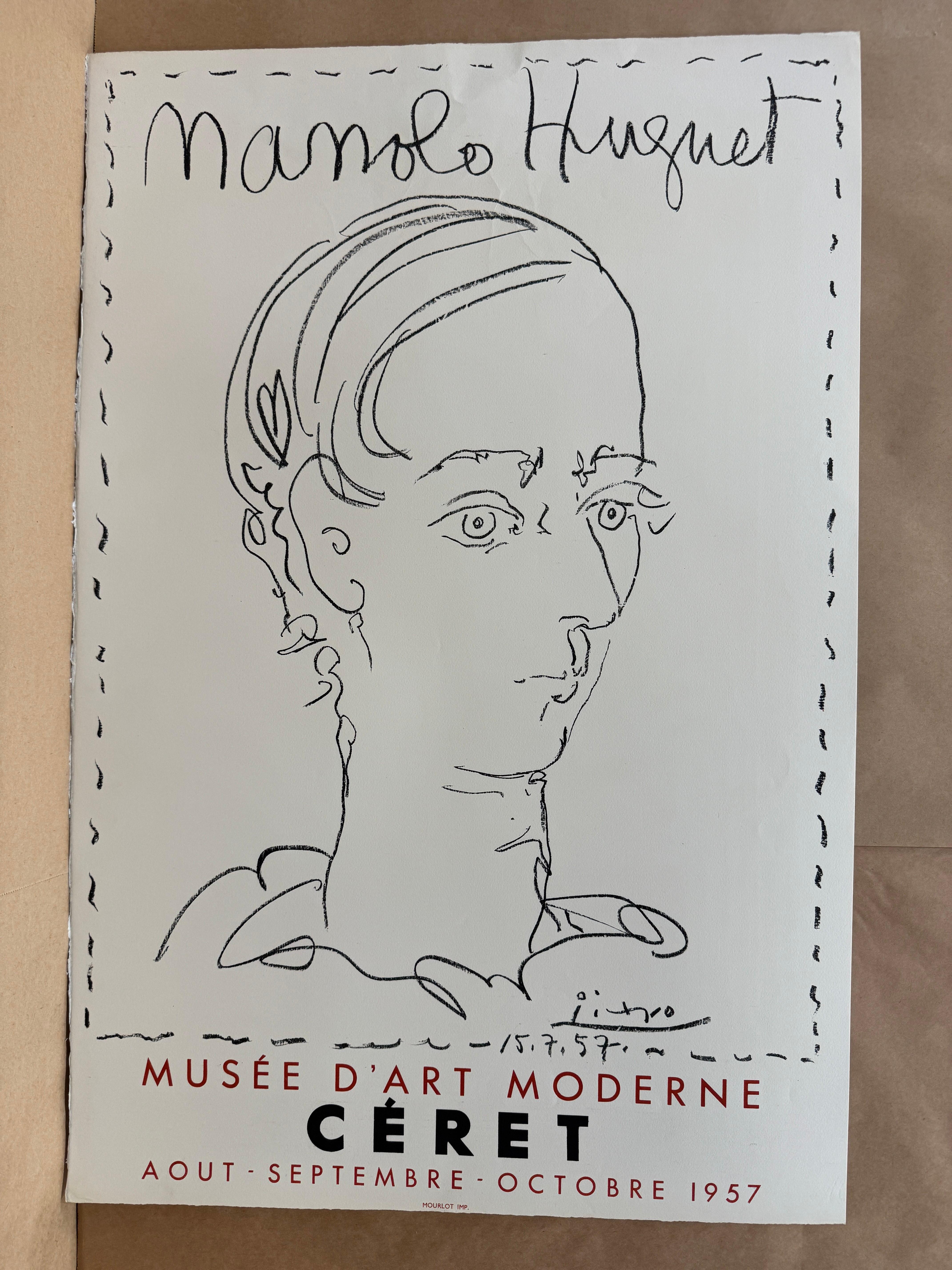 Manolo Huguet - Museo de Céret, Cartel de Pablo Picasso, 1957 en venta 1