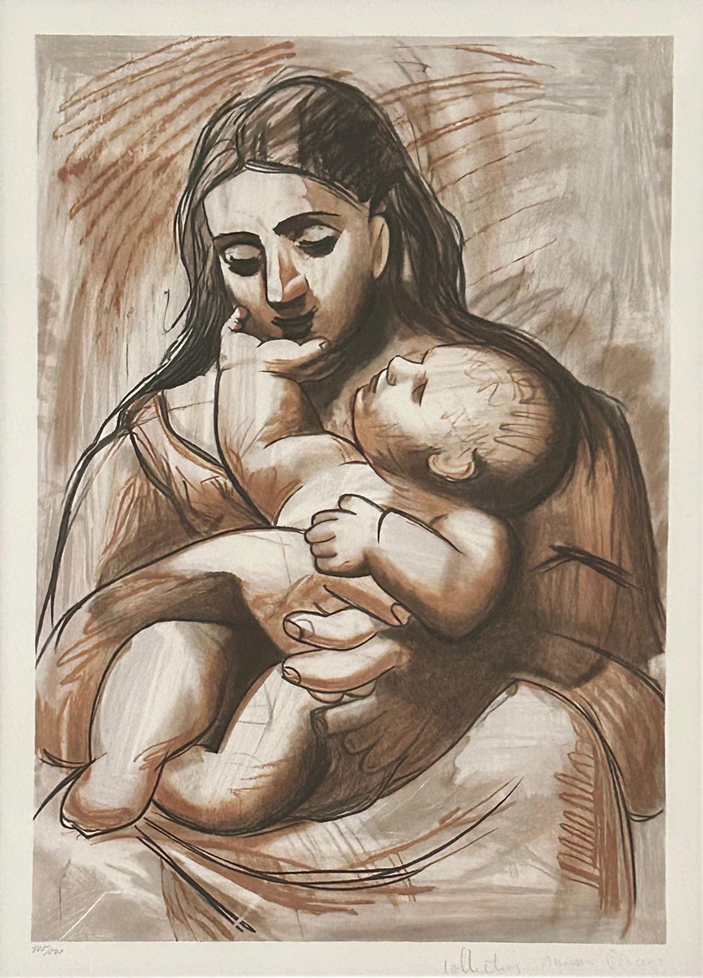 Maternité, lithographie cubiste d'après Pablo Picasso en vente 2