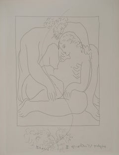 Métarmorphoses d'Ovide, Verliebtes Paar - Original-Radierung (Baer #148)