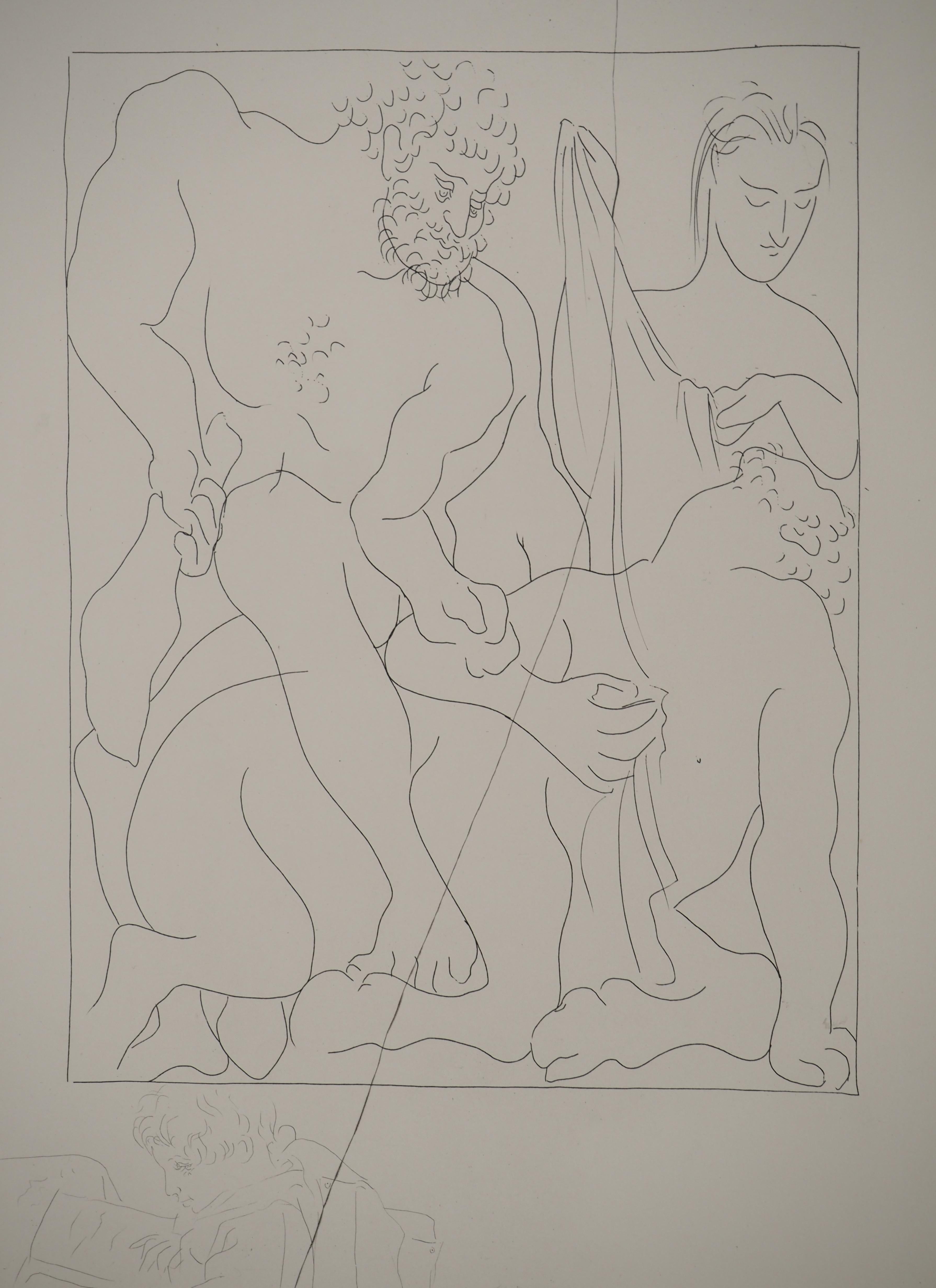 Métarmorphoses d'Ovide, Hercules and the Centaur - Original Etching (Baer #160) - Modern Print by Pablo Picasso