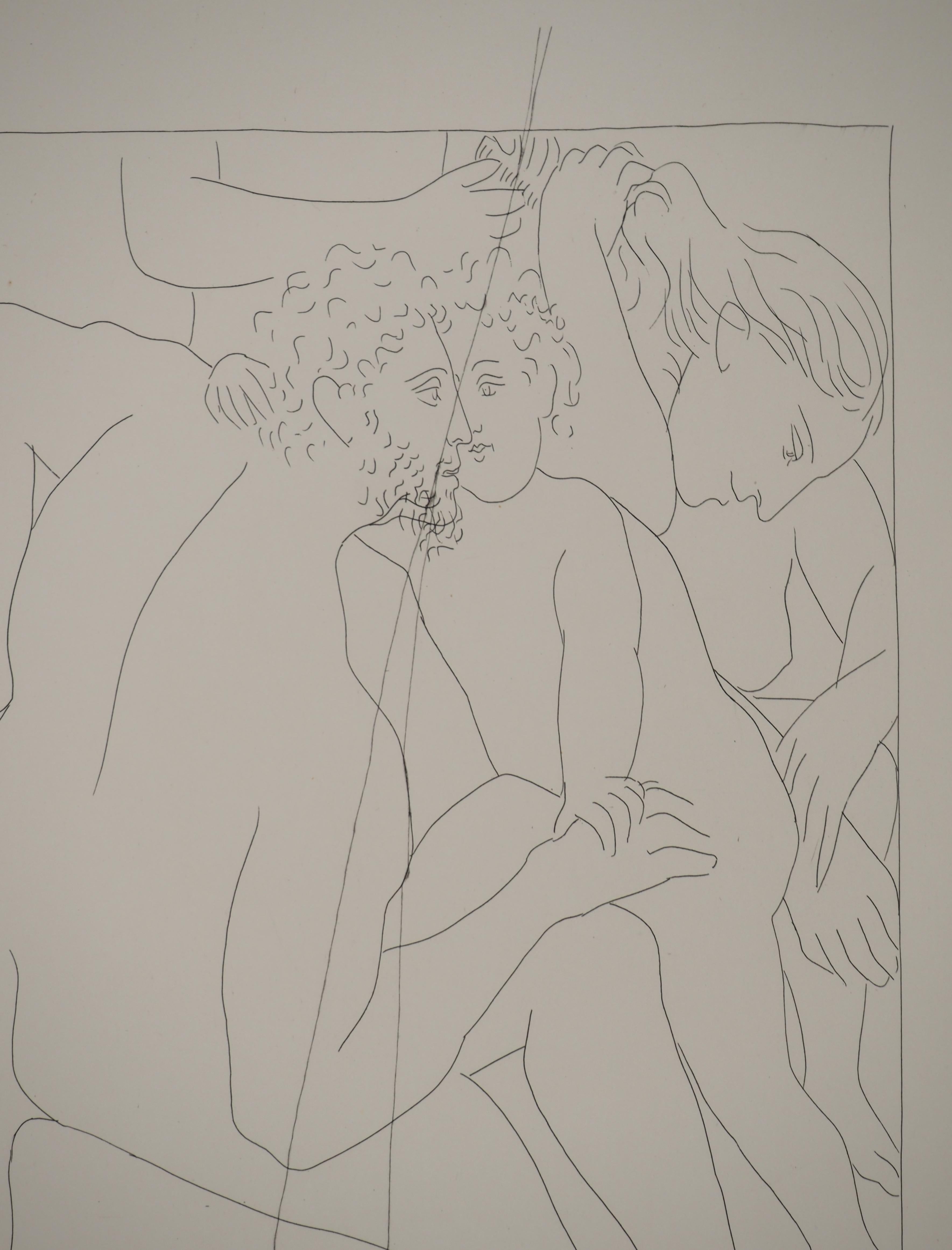 Métarmorphoses d'Ovide, Menschliche Körper - Original-Radierung (Baer #144) (Moderne), Print, von Pablo Picasso