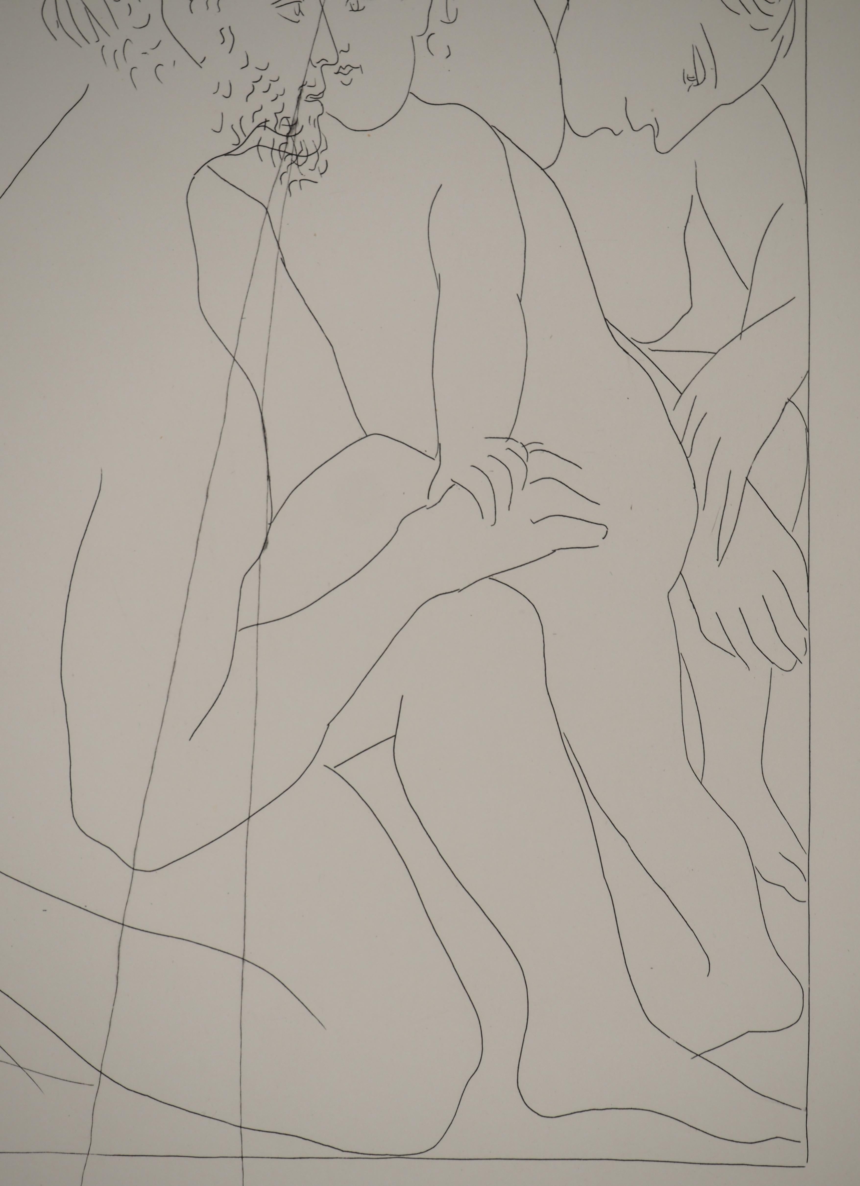 Pablo PICASSO
Métarmorphoses d'Ovide, Menschliche Körper, 1936

Original-Radierung (Atelier Lacourière, Paris)
Vorzeichenlos
Auf BFK Rives Vellum 32,5 x 25 cm (12,7 x 9,8 Zoll)

REFERENZEN : 
- Gesamtkatalog Bloch #100
- Katalog raisonne Baer