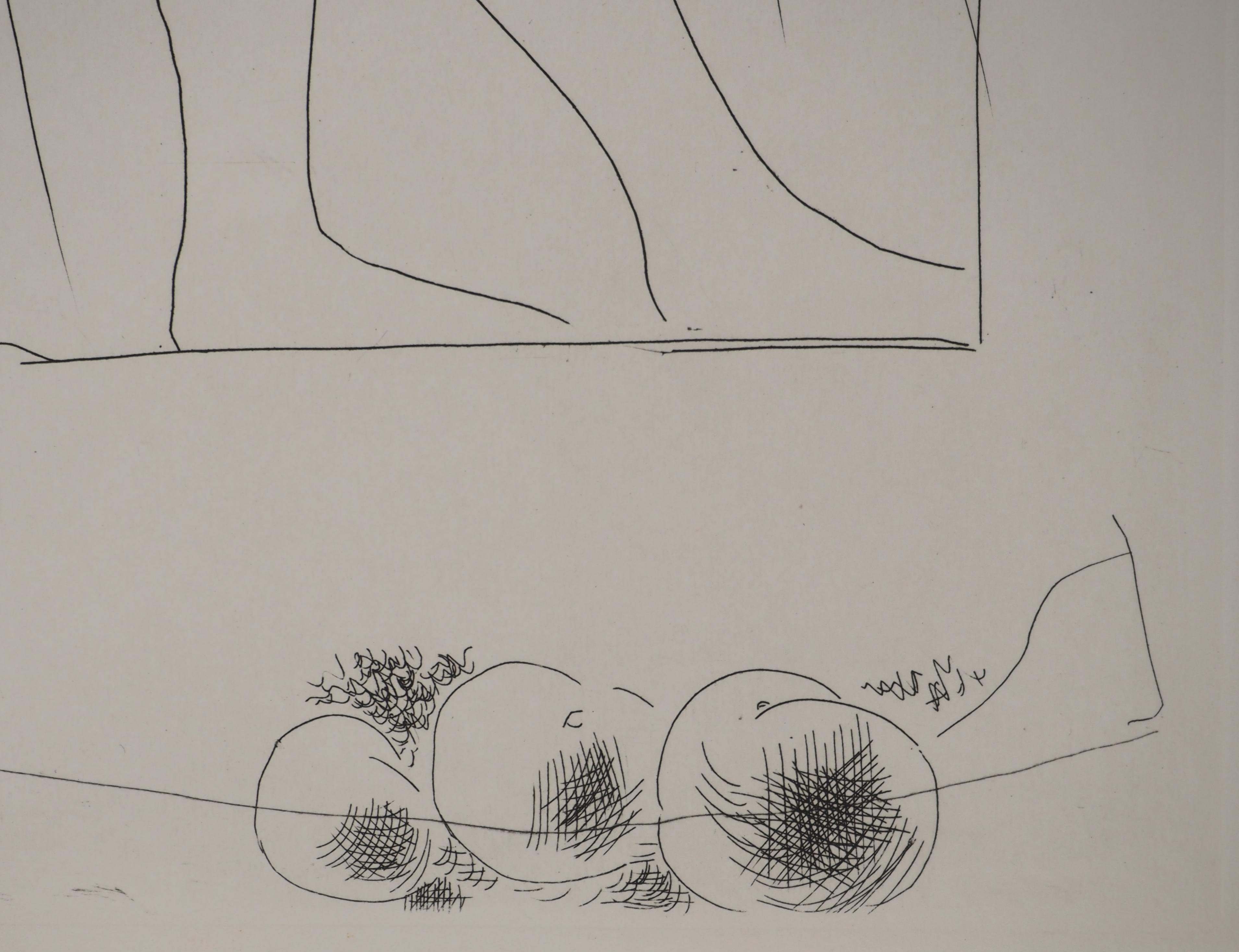 Métarmorphoses d'Ovide, Pythagore et Numa - Gravure originale (Baer #172) en vente 1