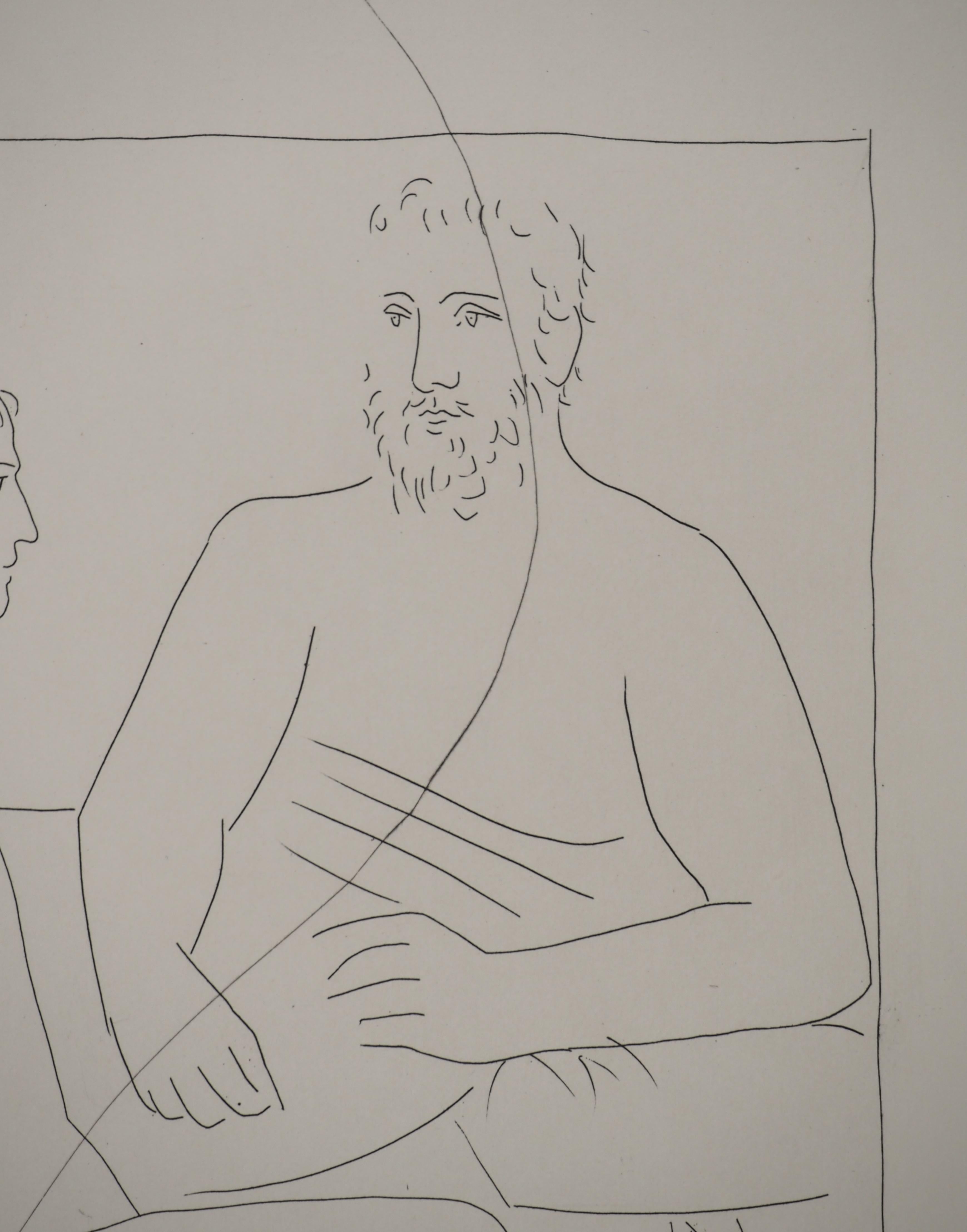 Métarmorphoses d'Ovide, Pythagore et Numa - Gravure originale (Baer #172) en vente 3
