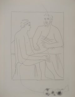Métarmorphoses d'Ovide, Pythagore et Numa - Gravure originale (Baer #172)