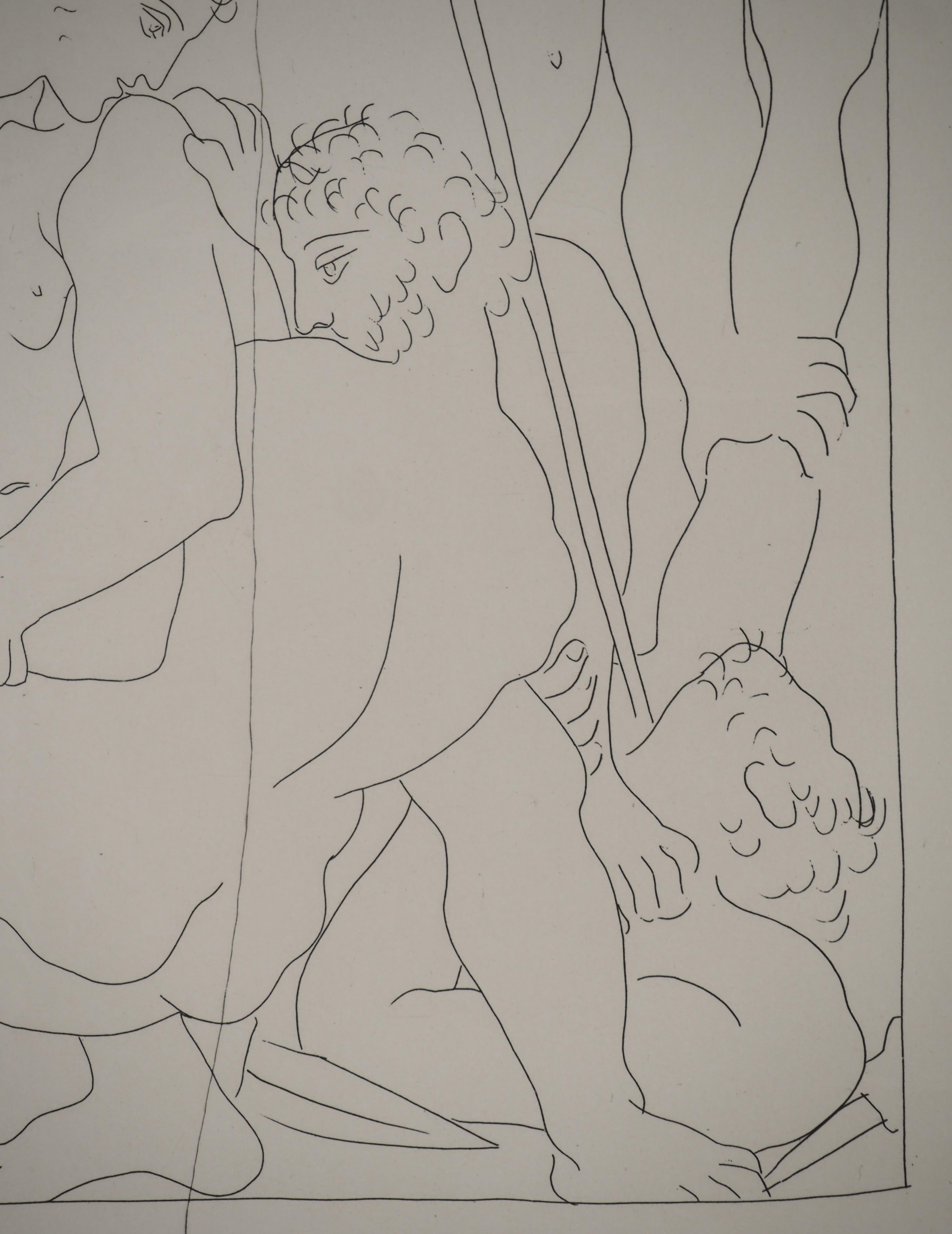 Métarmorphoses d'Ovide, The Battle - Original Etching (Baer #152) For Sale 2