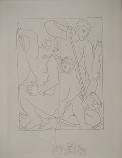Métarmorphoses d'Ovide, The Battle - Original Etching (Baer #152)