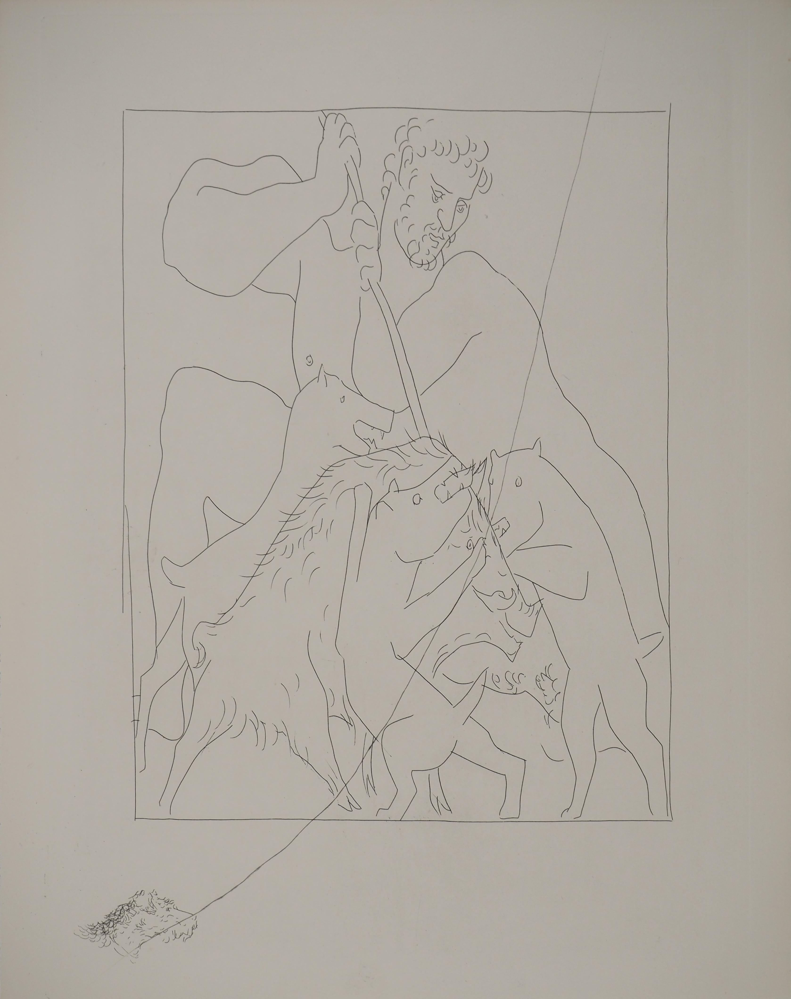 Pablo Picasso Figurative Print - Métarmorphoses d'Ovide, The Calydon Boar - Original Etching (Baer #158)