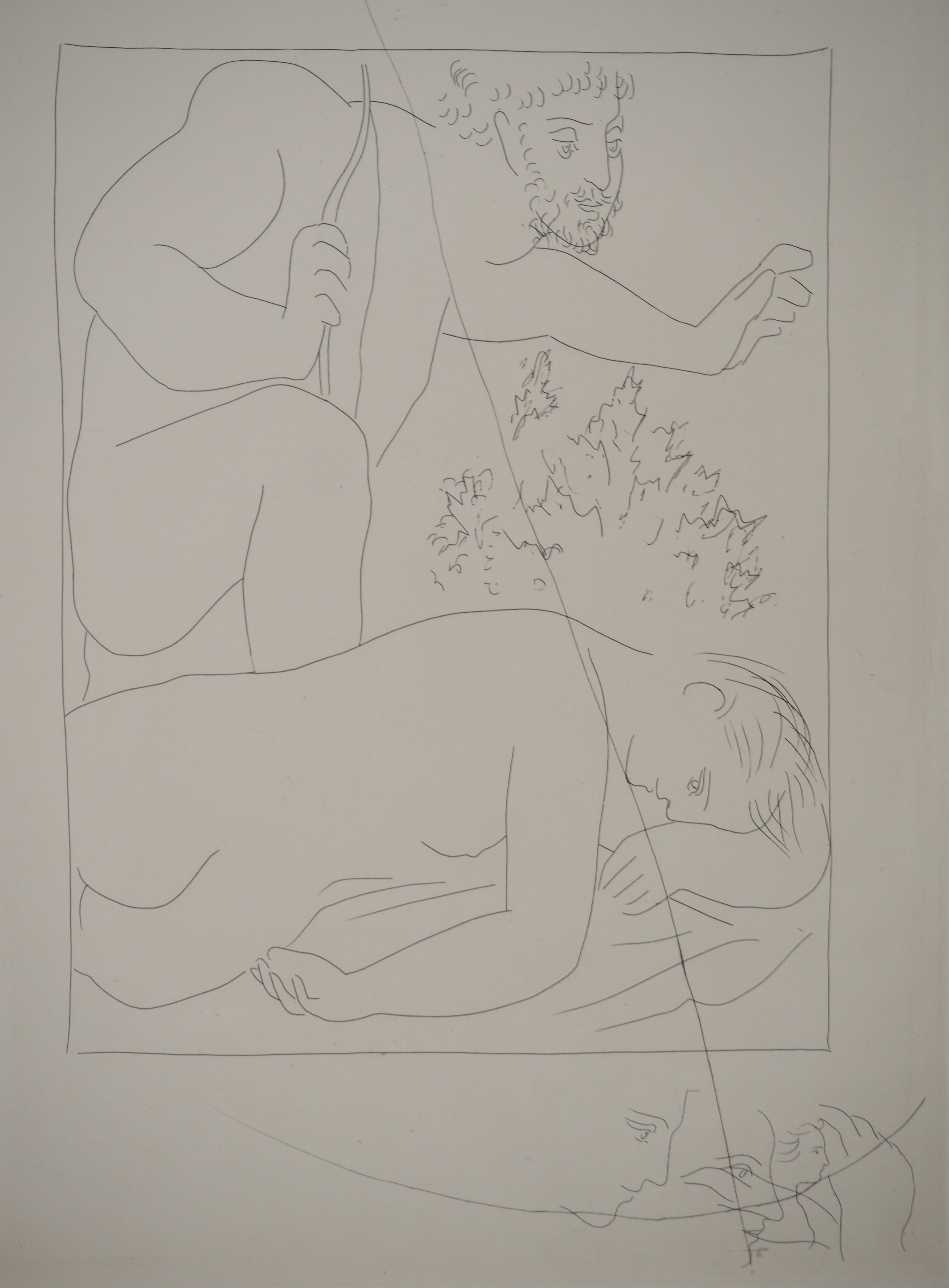 Métarmorphoses d'Ovide, Le meurtre de Procris - Gravure originale (Baer #156) - Moderne Print par Pablo Picasso