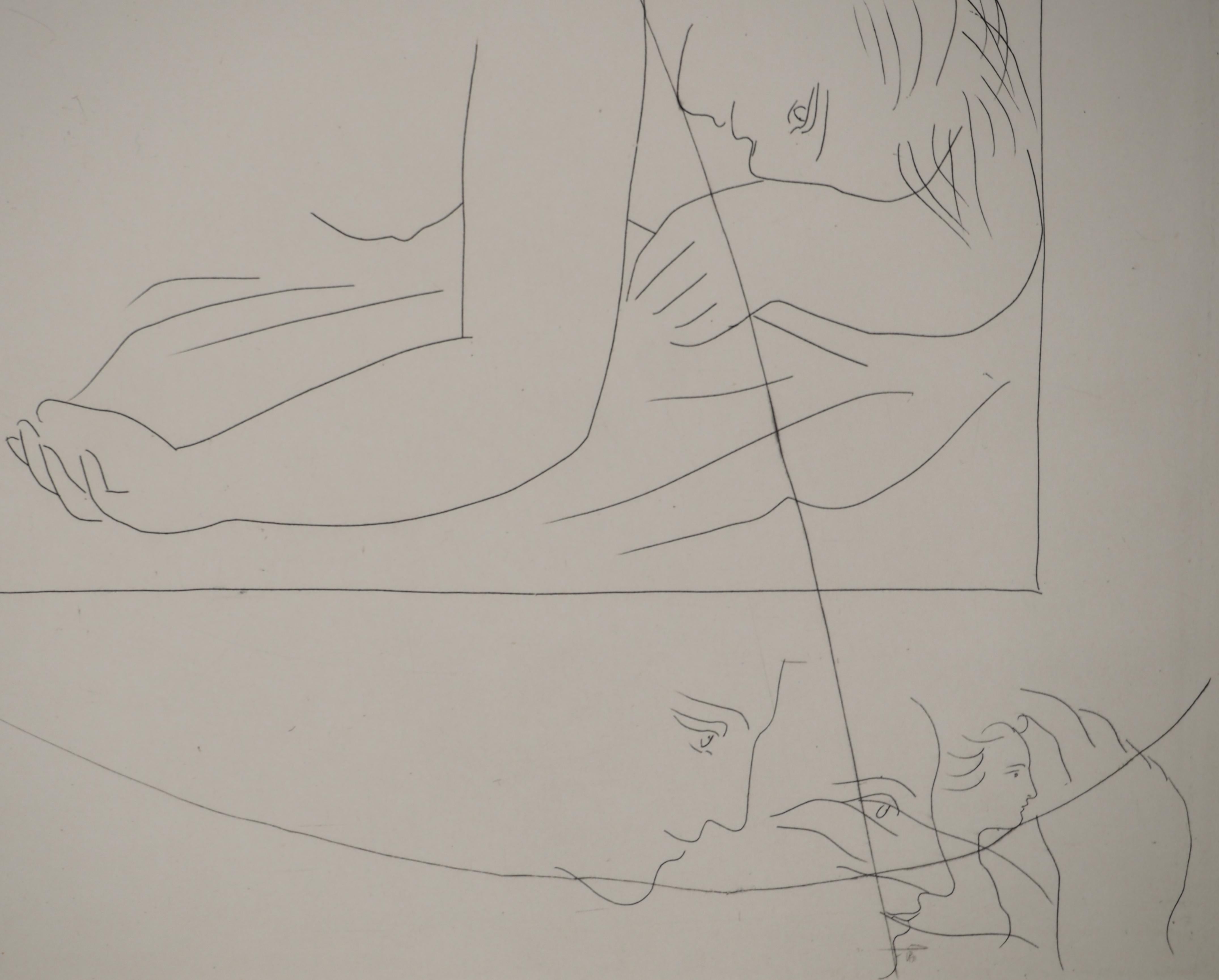 Pablo PICASSO
Métarmorphoses d'Ovide, Le meurtre de Procris, 1936

Gravure originale (Atelier Lacourière, Paris)
Non signé
Sur vélin BFK Rives 32,5 x 25 cm (12,7 x 9,8 in)

REFERENCES : 
- Catalogue raisonné Bloch #112
- Catalogue raisonné Baer