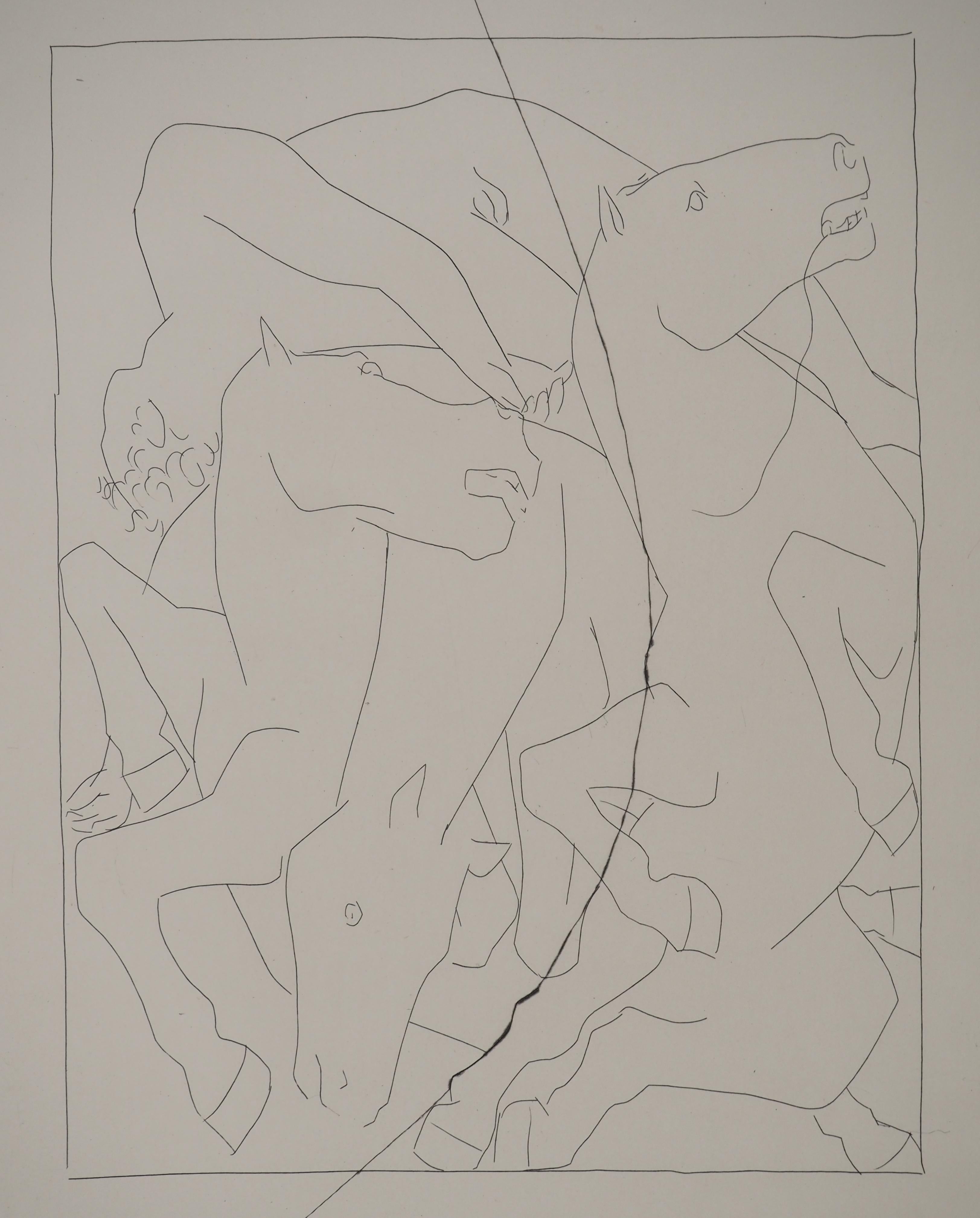 Métarmorphoses d'Ovide, Der Sonnenwagen - Original-Radierung (Baer #146) – Print von Pablo Picasso