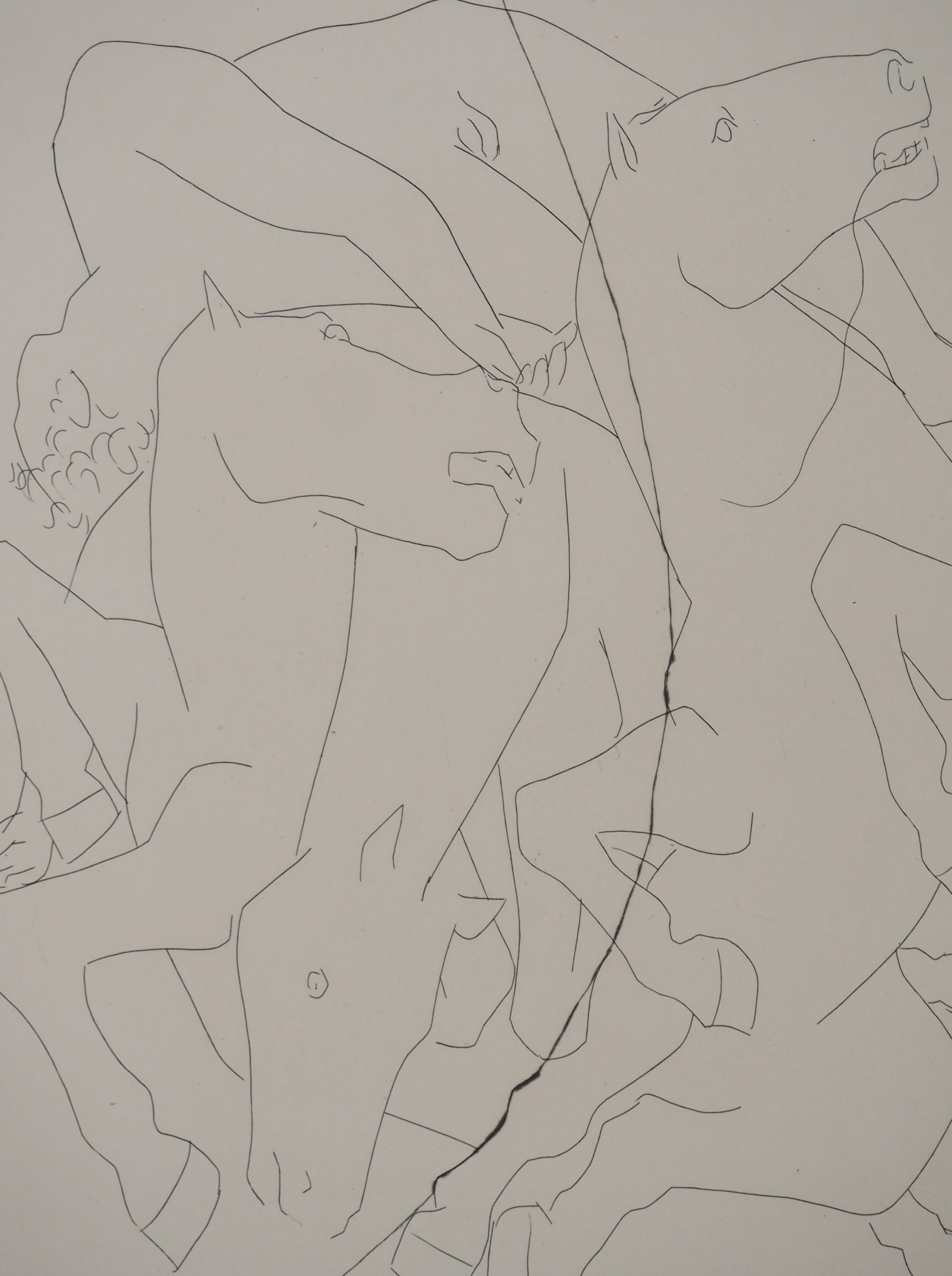 Métarmorphoses d'Ovide, Der Sonnenwagen - Original-Radierung (Baer #146) (Moderne), Print, von Pablo Picasso