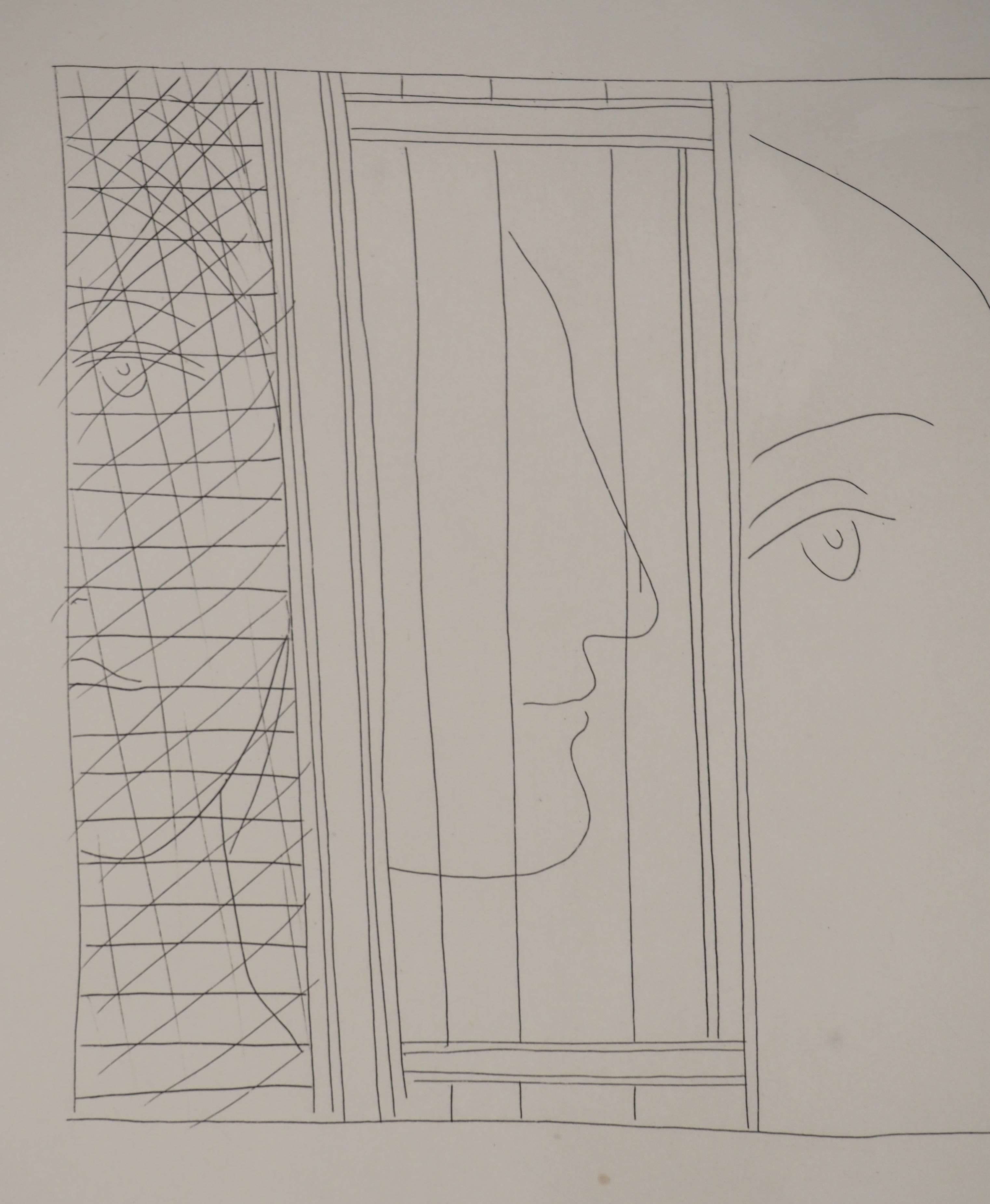 Pablo PICASSO
Métarmorphoses d'Ovide, trois fragments de tête, 1936

Gravure originale (Atelier Lacourière, Paris)
Non signé
Sur vélin BFK Rives 32,5 x 25 cm (12,7 x 9,8 in)

REFERENCES : 
- Catalogue raisonné Bloch #115
- Catalogue raisonné Baer