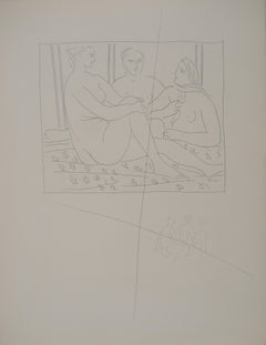 Métarmorphoses d'Ovide, Trois femmes nues - Gravure originale (Baer #149)