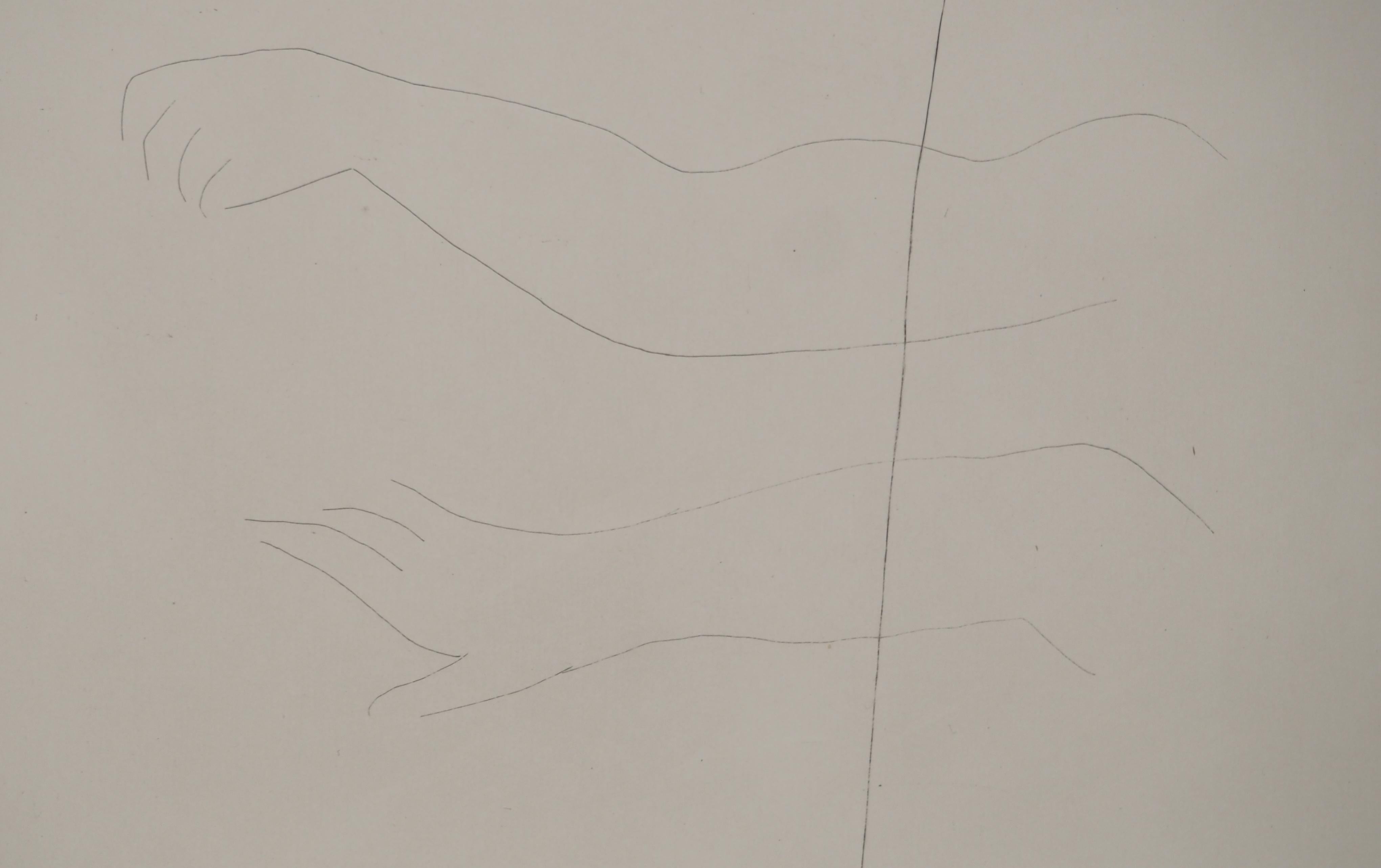Métarmorphoses d'Ovide, Deux têtes de femme - Gravure originale (Baer #171) en vente 2