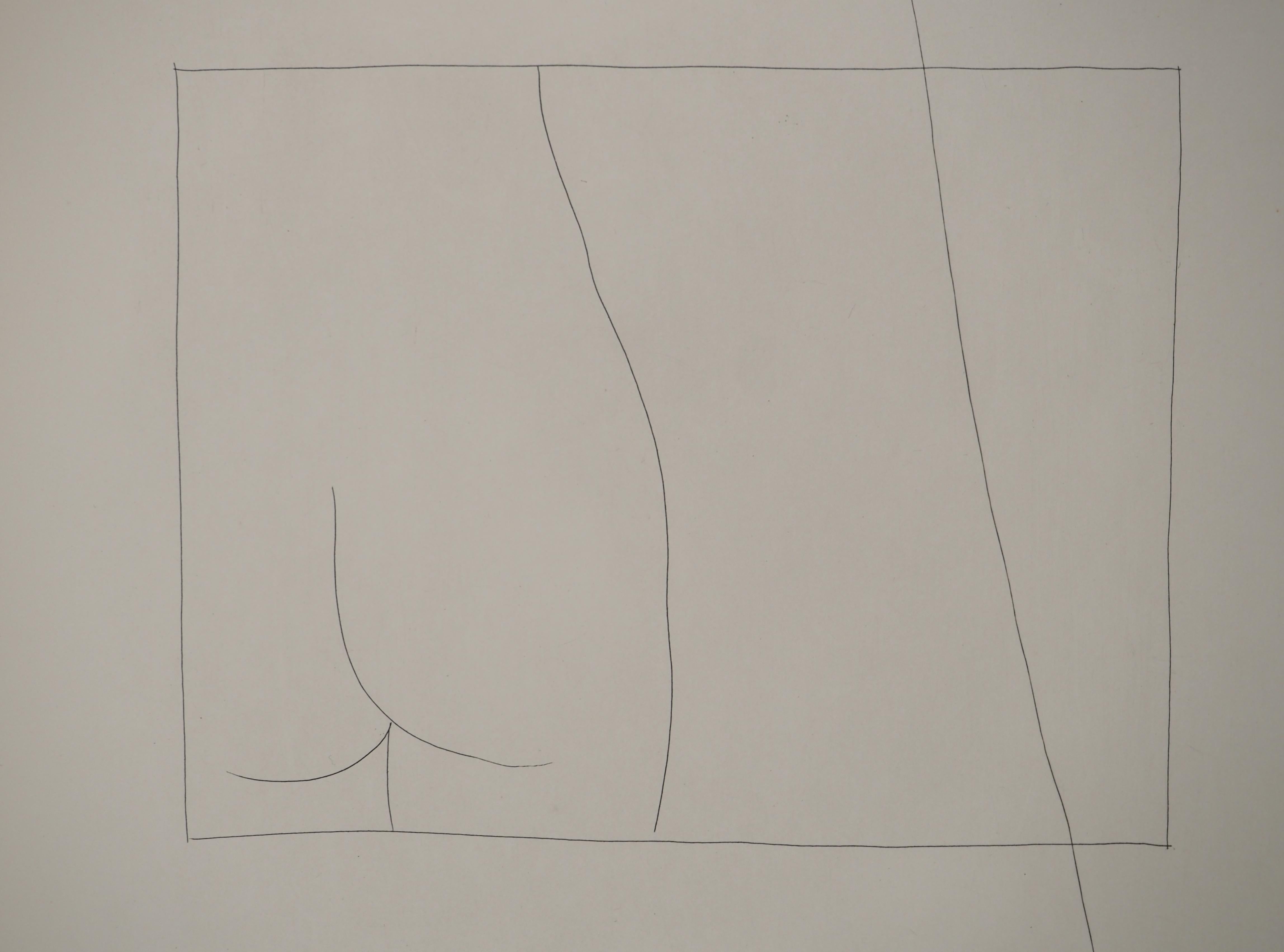 Métarmorphoses d'Ovide, Woman's Body - Original Etching (Baer #169) - Gray Nude Print by Pablo Picasso