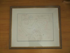 After Pablo Picasso, Minautore and Nude Woman, Lithograph