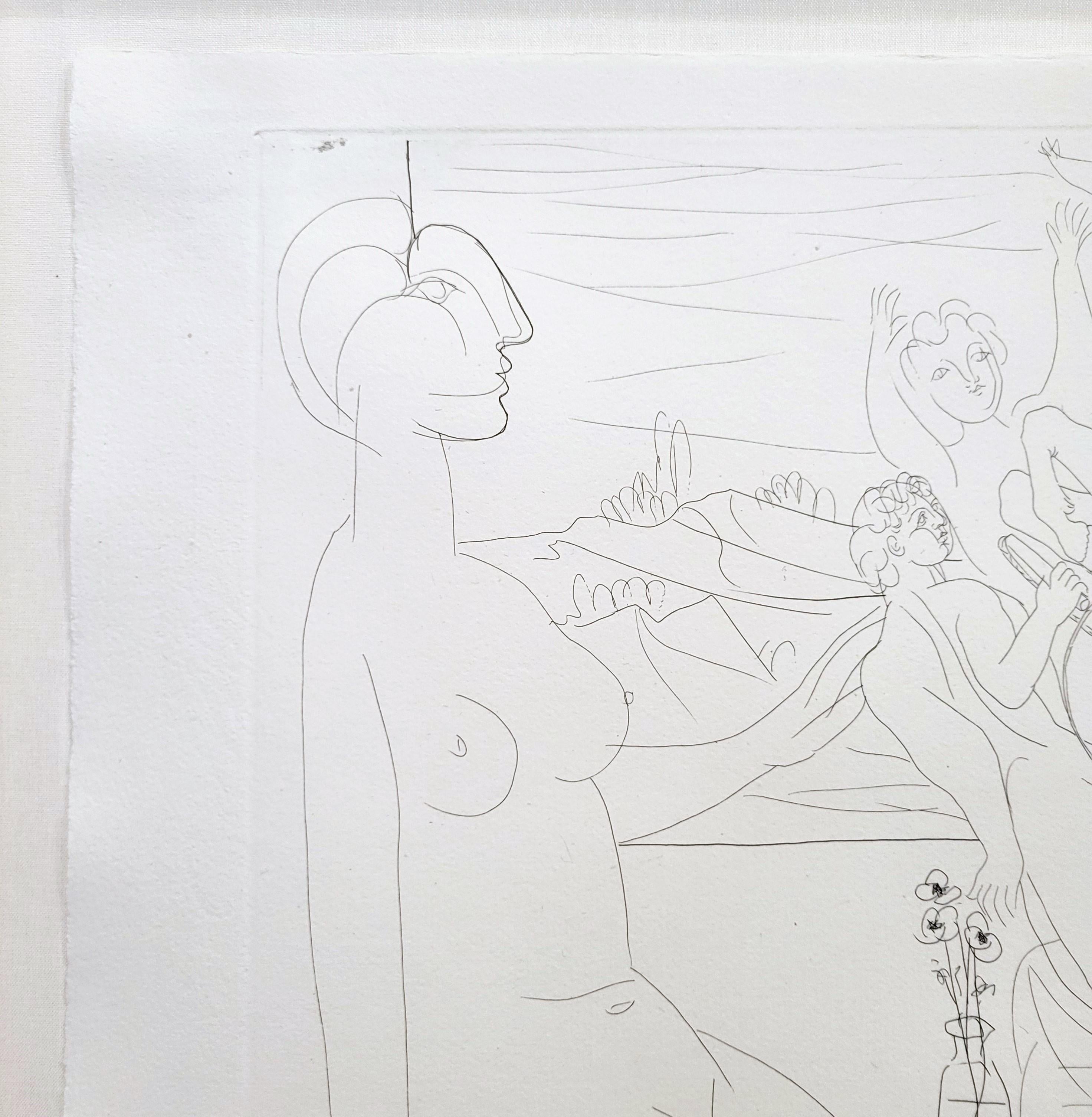 Modèle Contemplant un Groupe Sculpté /// Picasso La Suite Vollard Marie-Thérèse For Sale 6