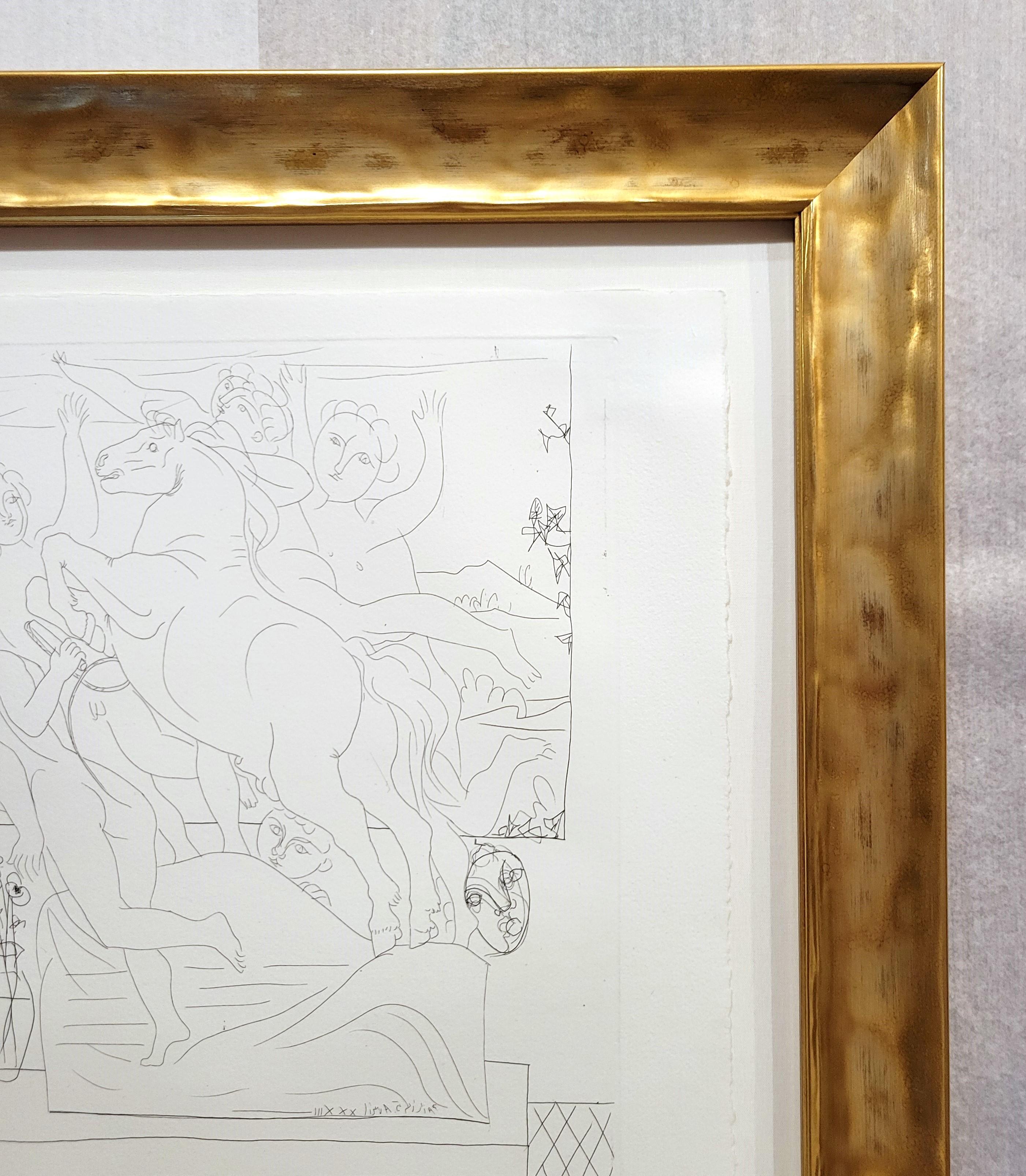 Modèle Contemplant un Groupe Sculpté /// Picasso La Suite Vollard Marie-Thérèse For Sale 1