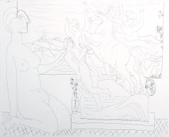 Modèle Contemplant un Groupe Sculpté /// Picasso La Suite Vollard Marie-Thérèse