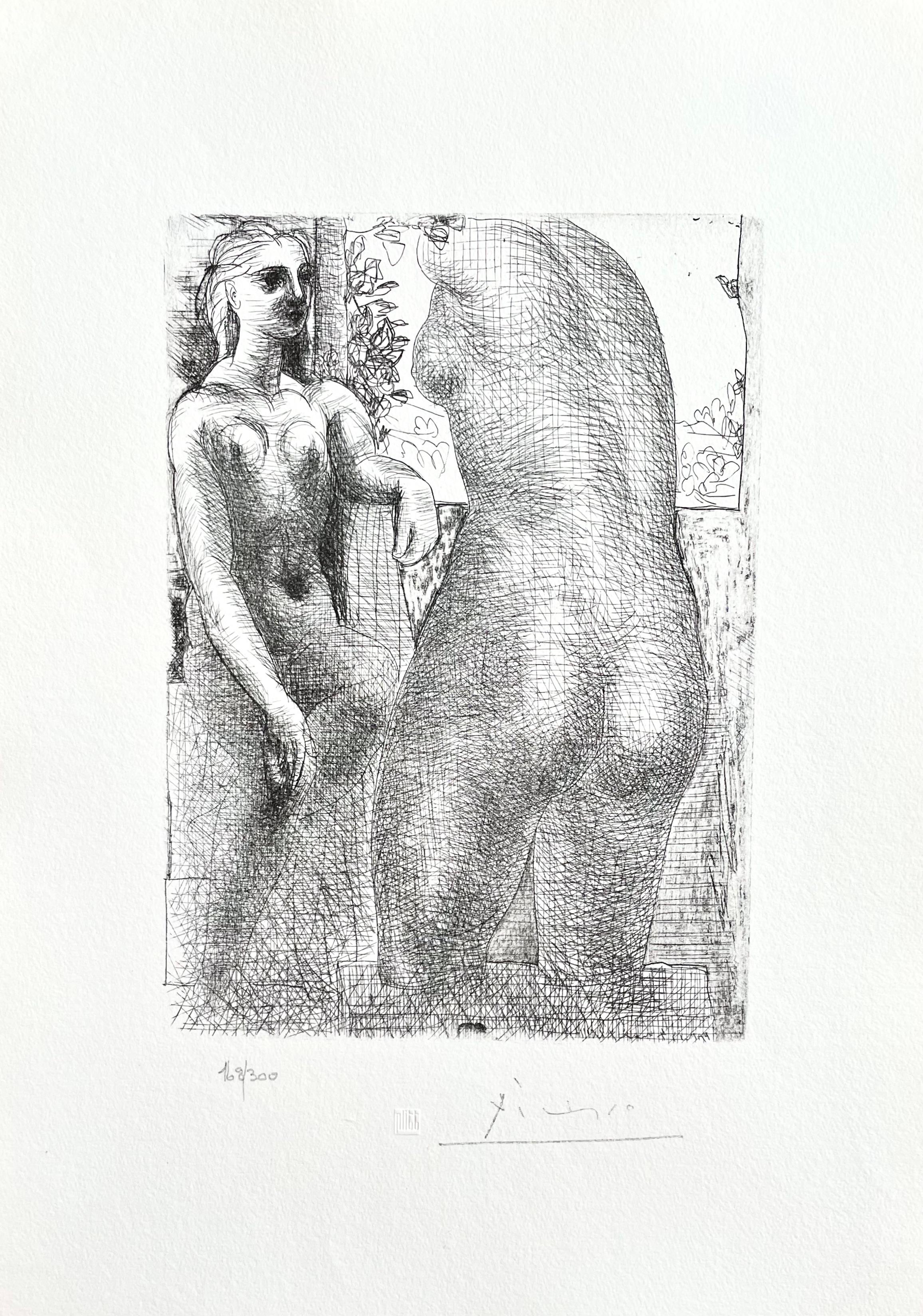 Picasso, Modelle et Grande Skulptur de Dos (nach) – Print von Pablo Picasso
