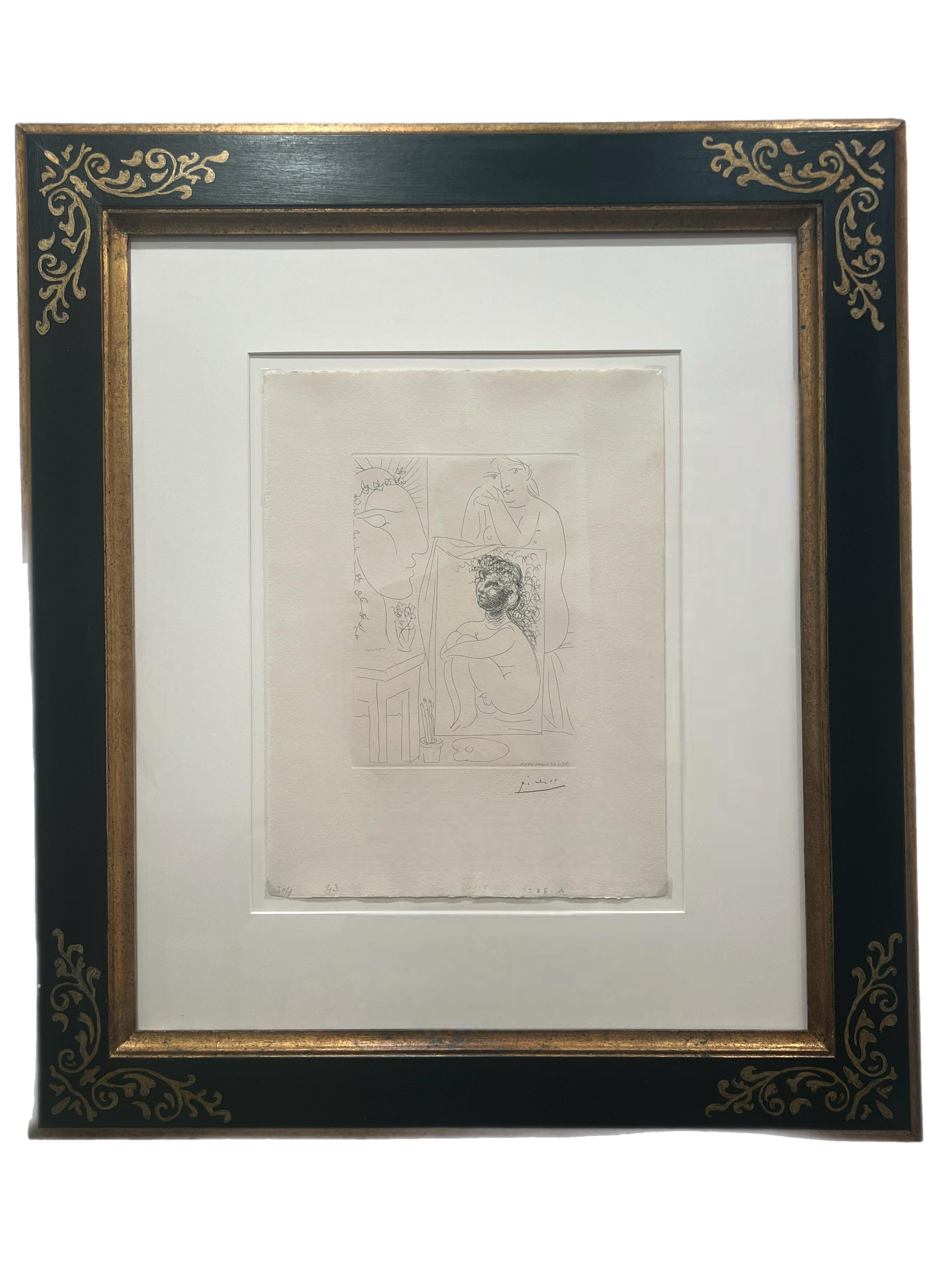 Nude Print de Pablo Picasso - Modele, tableau et sculpture - Lámina 43 de la Suite Vollard