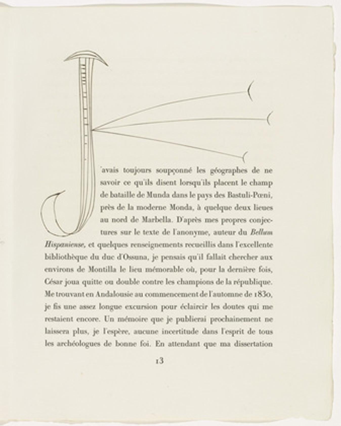 Pablo Picasso Print - Monogram J (Plate II)
