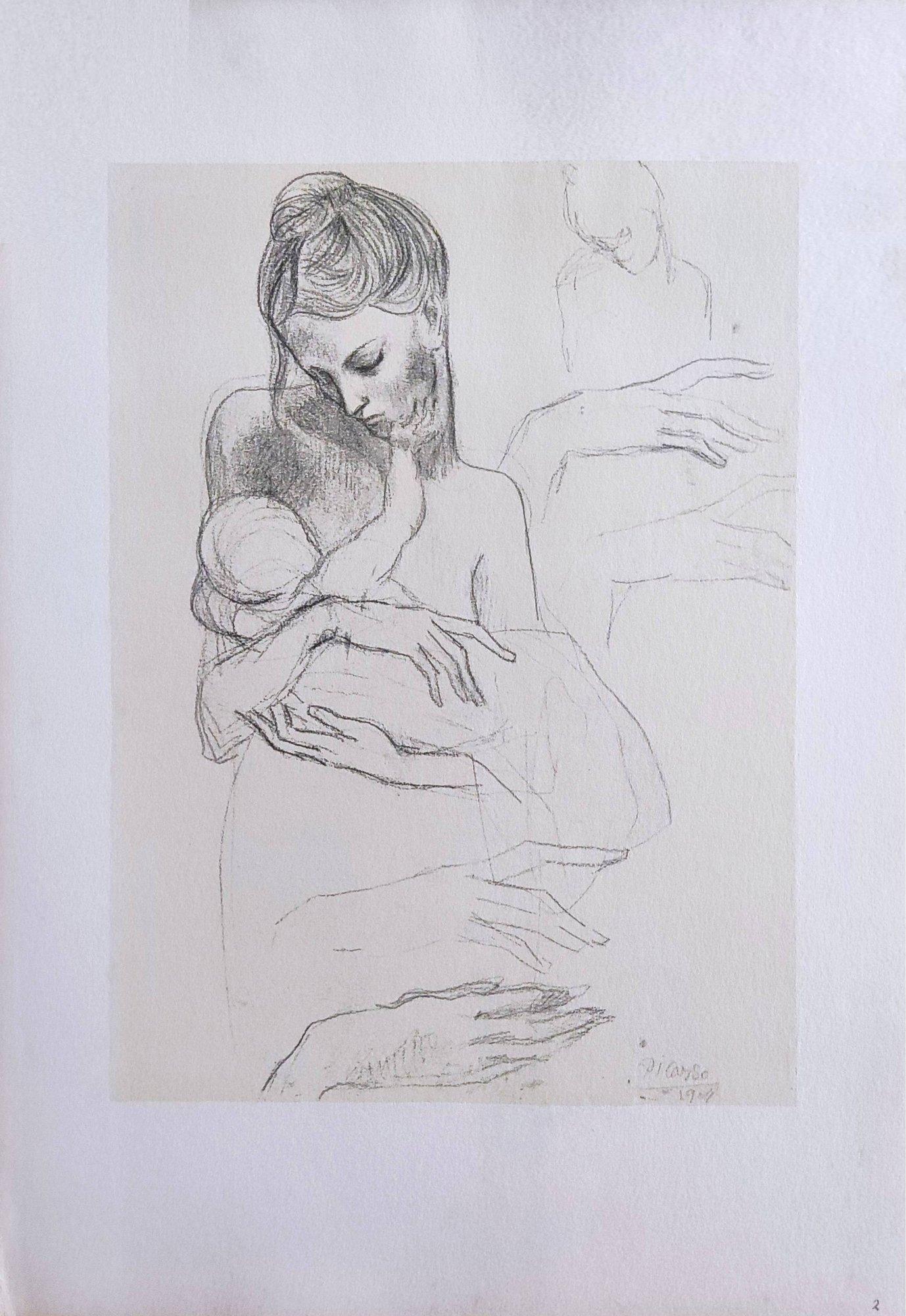 Pablo Picasso Print - Mother and Child