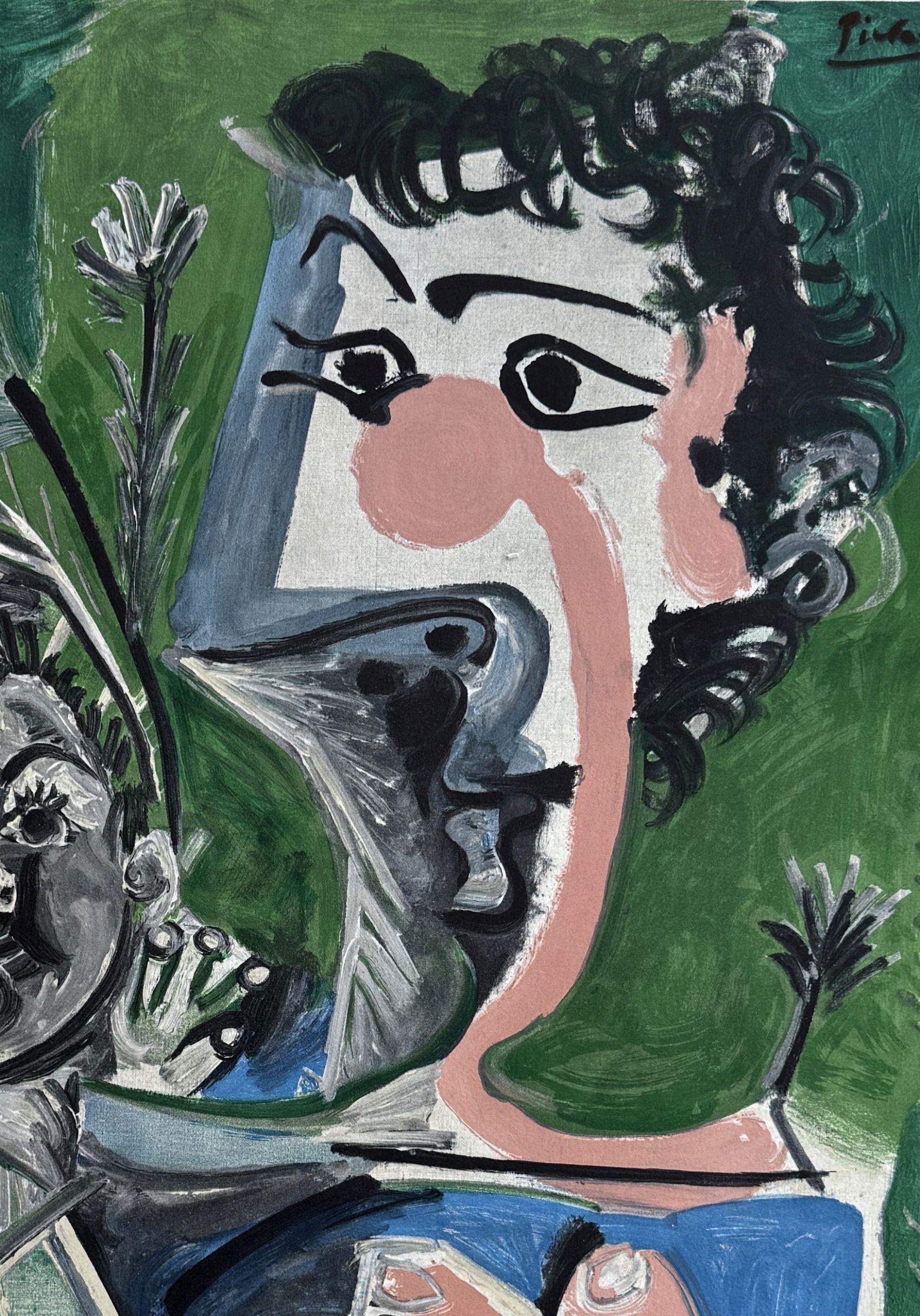 Mother & Child - Litografía - Firma impresa (Mourlot) - Print Moderno de Pablo Picasso
