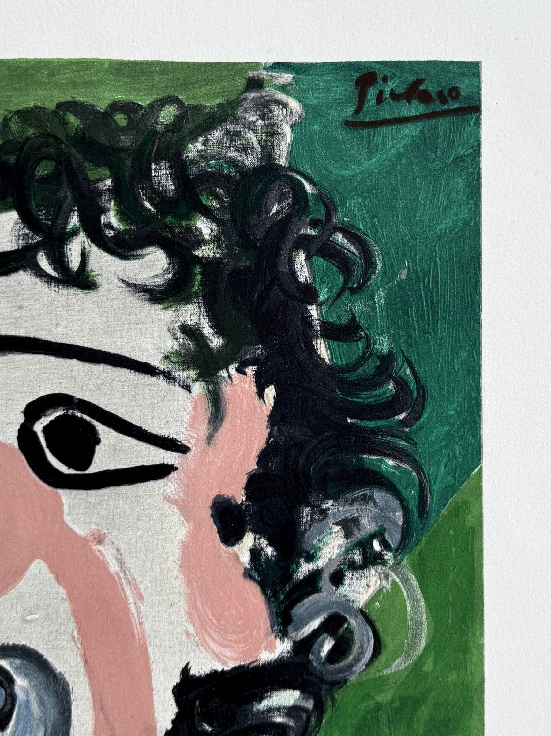 Pablo PICASSO (1881-1973)(after)
Madre e hijo, 1966

Litografía (taller Mourlot)
Firma impresa en la placa
Numerado / 500 ejemplares
Sobre vitela 70 x 53 cm (c. 29 x 21 pulg.)

REFERENCIA: Catálogo razonado Czwiklitzer n°284

INFORMACIÓN: Litografía