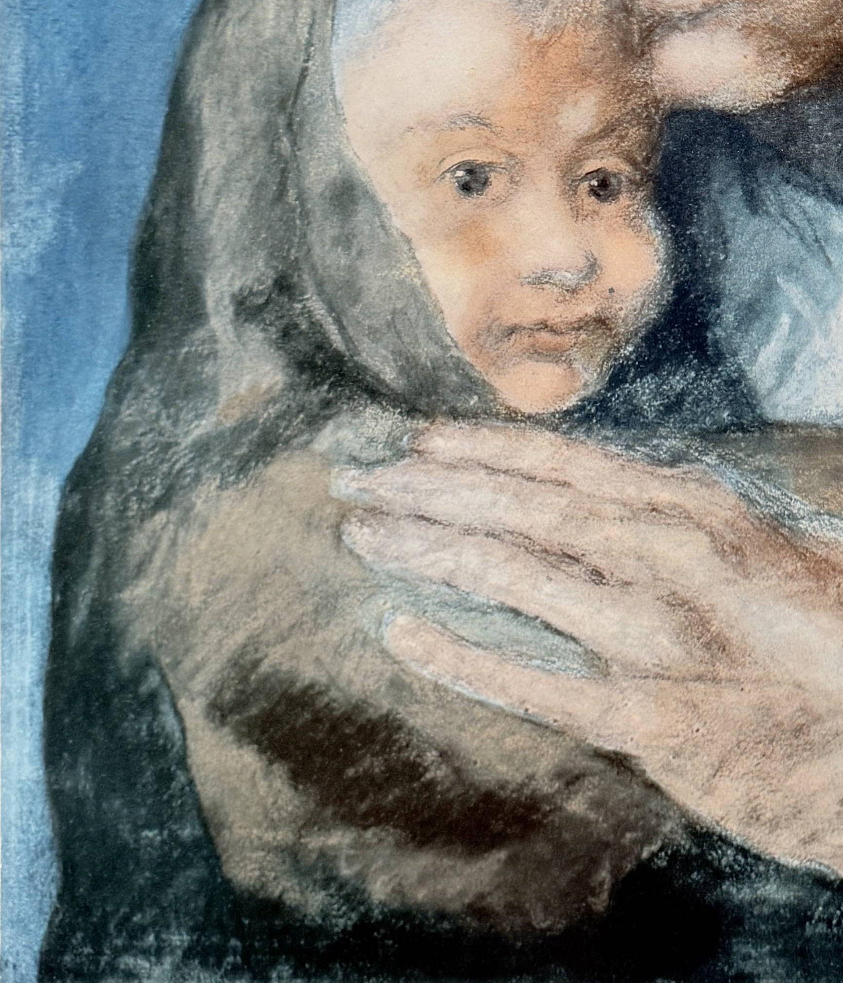 Mutterschaft (Grau), Figurative Print, von Pablo Picasso