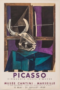Musee Cantini - Marsella, cartel de la exposición Pablo Picasso