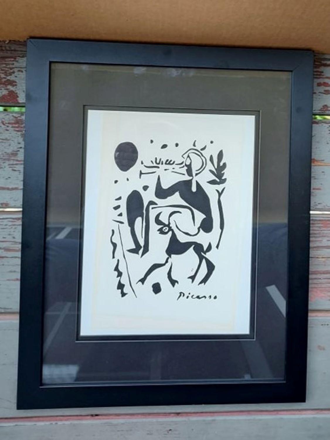Musical Faun by Picasso - Cubist Print by Pablo Picasso