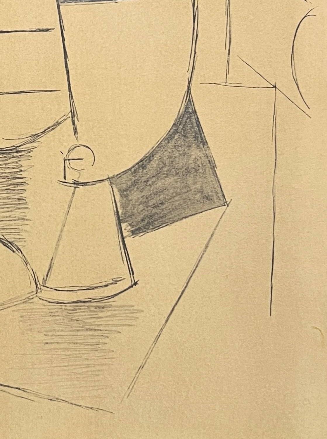 Pablo Picasso (1881-1973) - Nature morte à la coupe

Lithograph, pochoir from 1962.

An unnumbered copy from a limited edition of 266.

Dimensions of work: 48.5 x 36 cm

Publisher: Leda, Éditions d'Art, Paris.

Reference: Orozco 213

The work is in