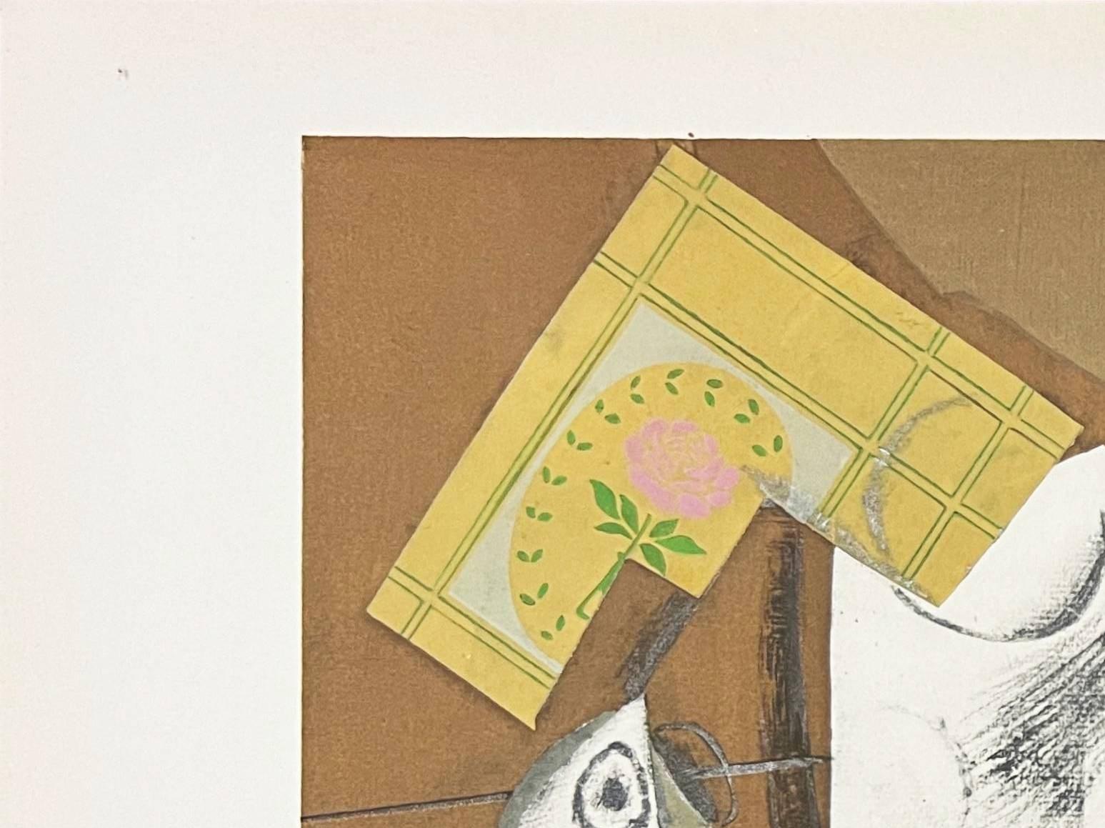 Nature morte à la pipe - Moderne Art par Pablo Picasso