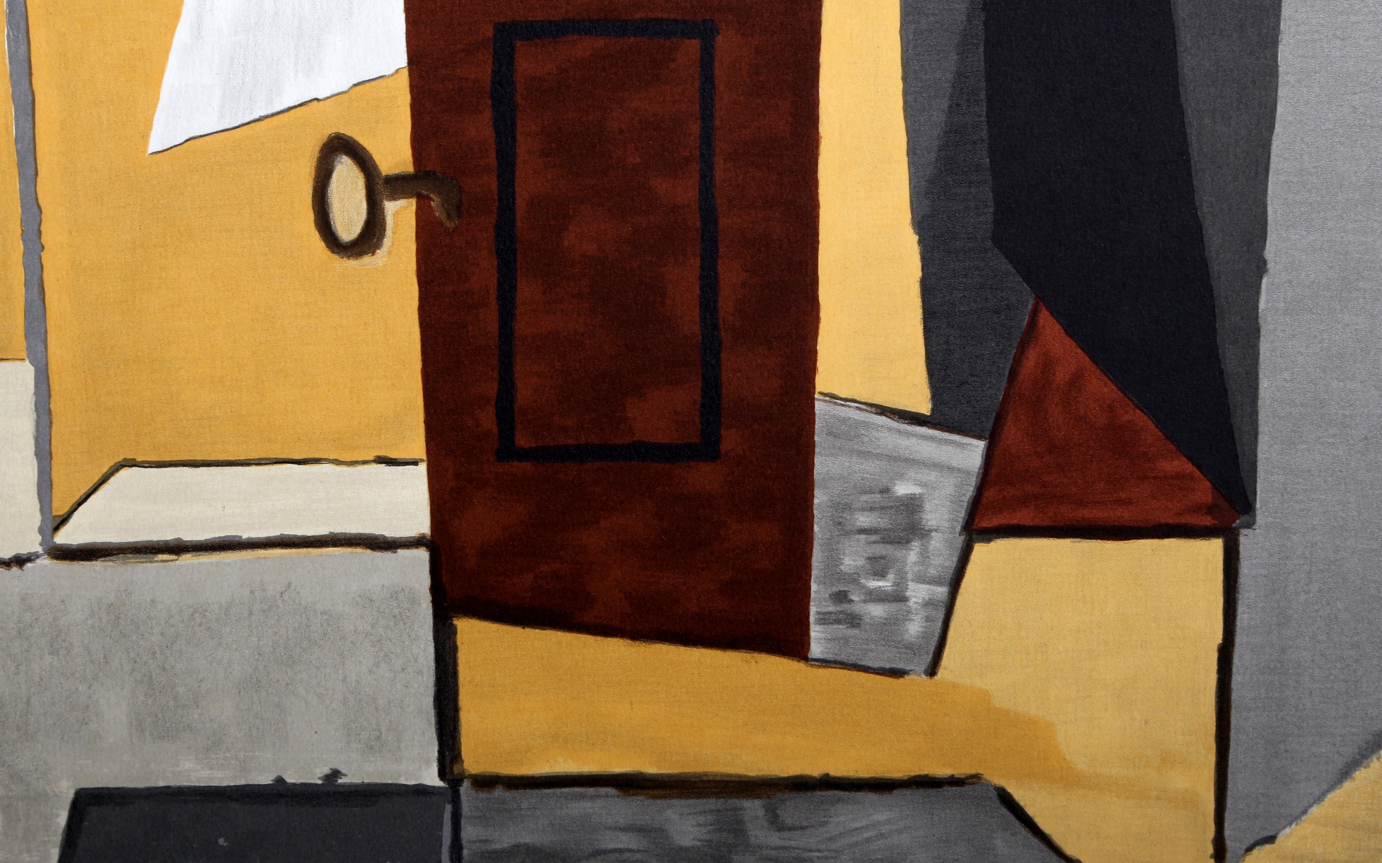 Nature Morte a la Porte et a la Clef, Cubist Lithograph after Pablo Picasso For Sale 2