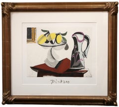 Nature Morte au Citron et a la Cruche, Cubist Lithograph after Pablo Picasso