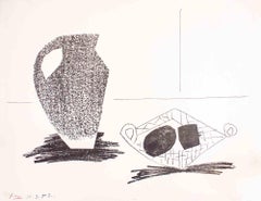 Nature Morte au Pot de Grès - Lithographie de Pablo Picasso - 1947