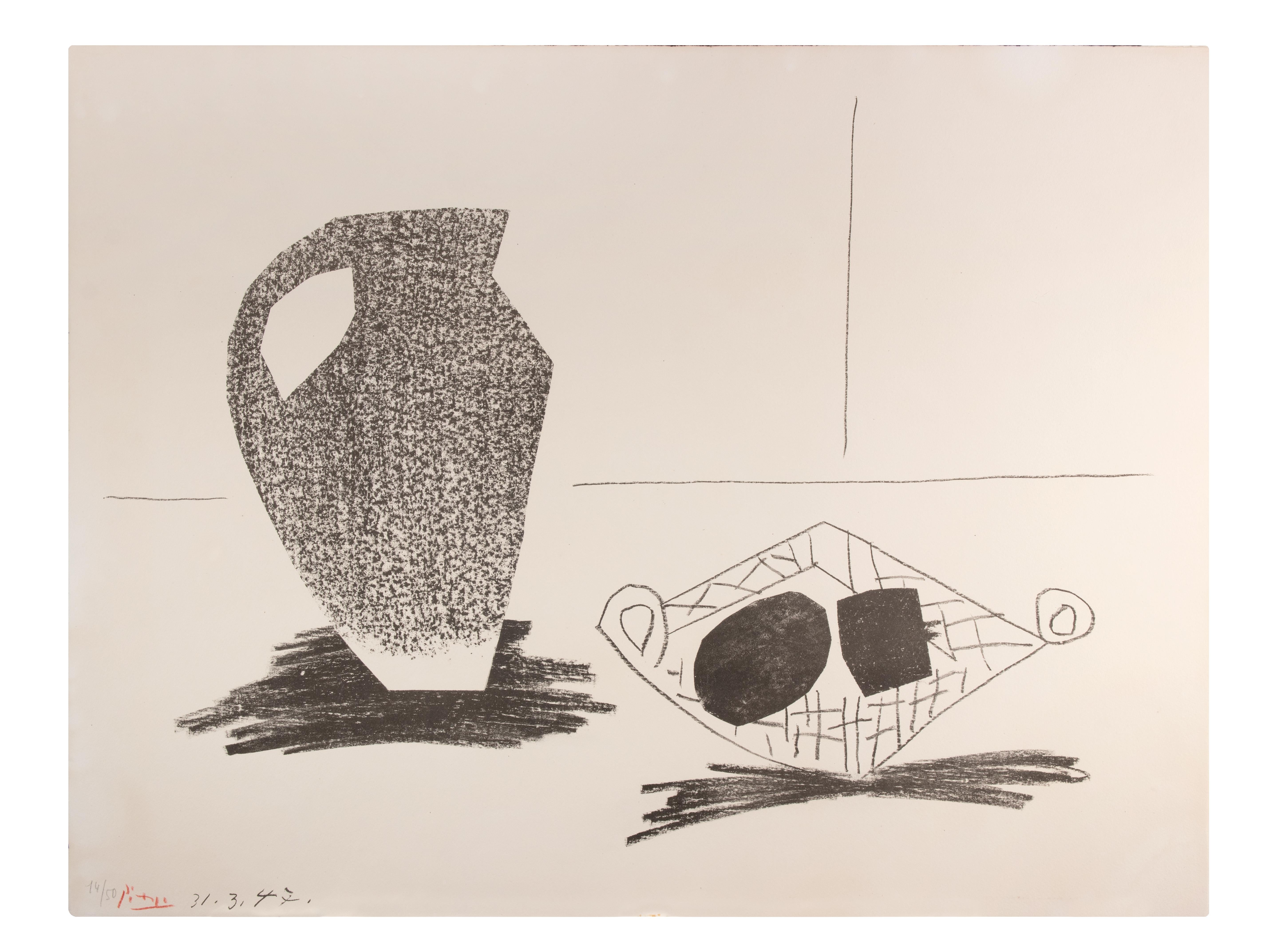 Nature Morte au Pot de Grès - Litografia di Pablo Picasso - 1947