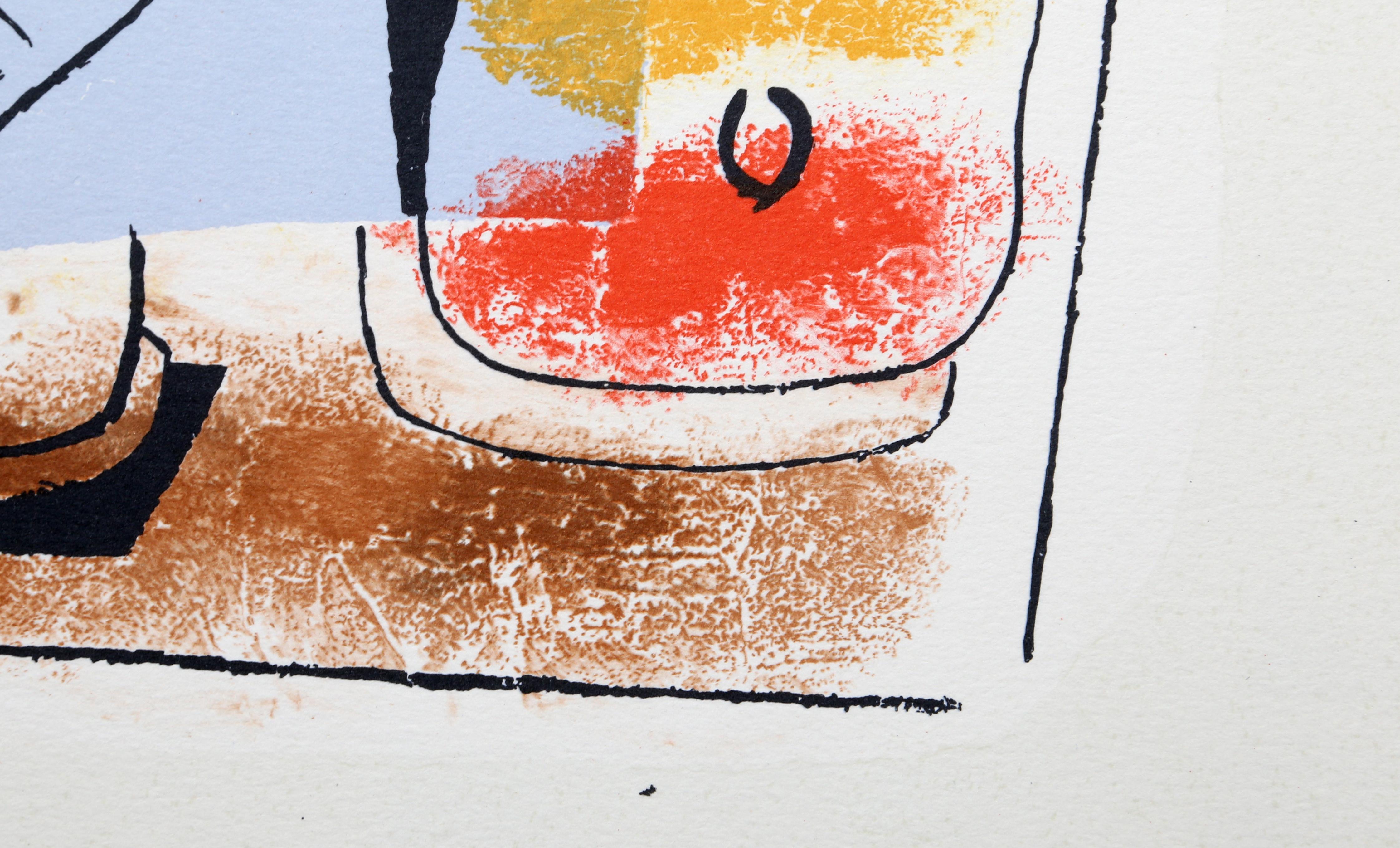 Nature Morte au Verre, Cubist Lithograph after Pablo Picasso For Sale 2