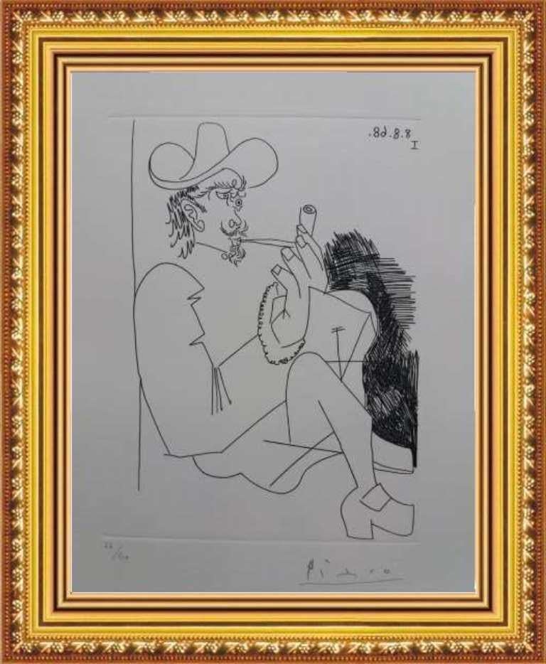 Pablo Picasso Abstract Print - NEW ¡¡¡ - PICASSO - ORIGINAL GRAPHYC WORK - LIMITED EDITION - ETCHING - PERFECT 